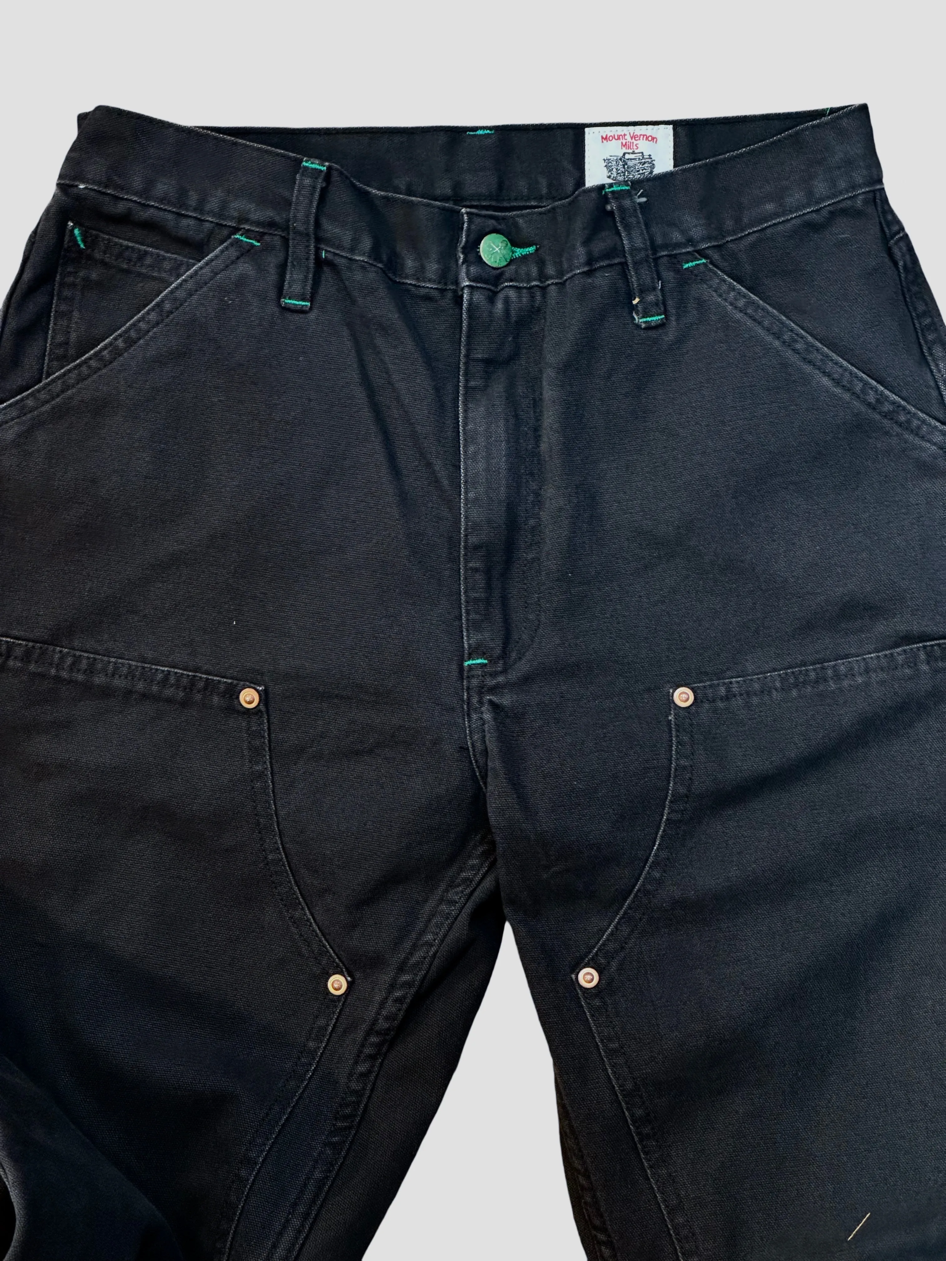 Vintage Washed Black Mt Vernon Duck Double Knee Work Uniform sold by Left Field product image thumbnail 2