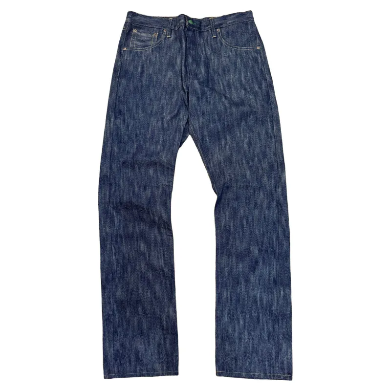Greaser Tokushima Shoai Hank Dyed denim (Natural plant dyed Indigo) sold by Left Field