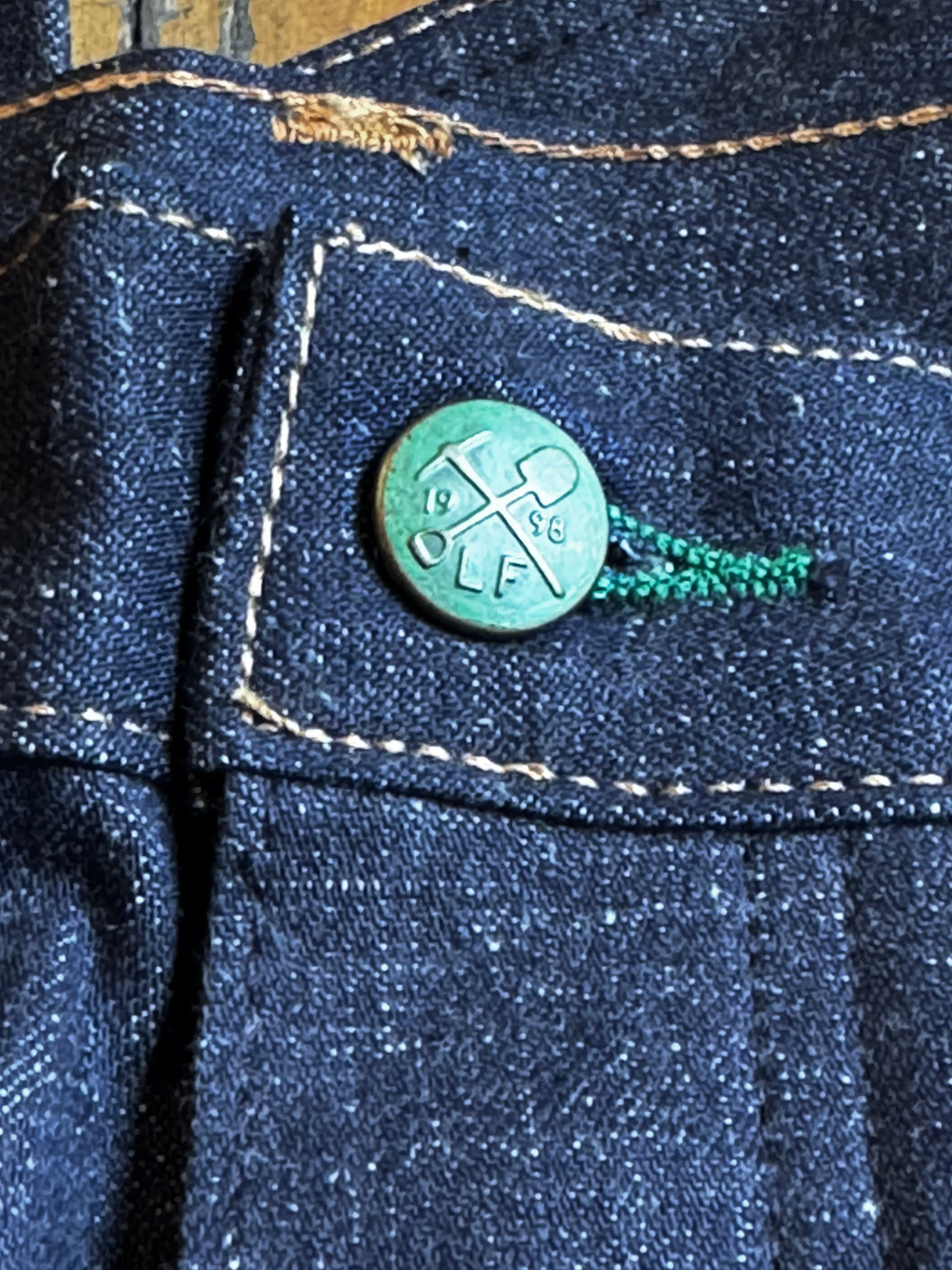 Greaser Japanese "Jelt" with Custom Green Selvedge sold by Left Field product image thumbnail 4