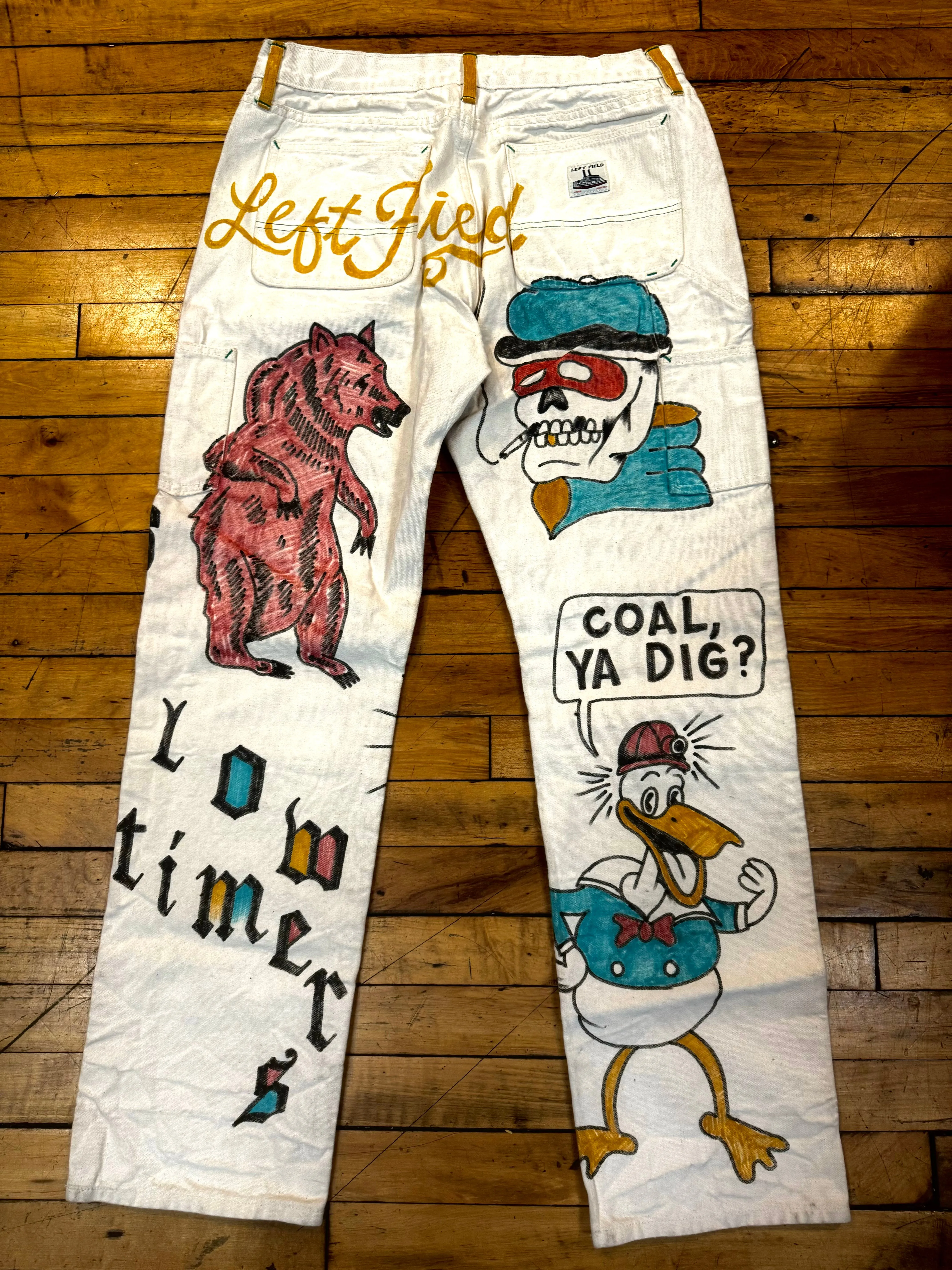 16 TON - Natural Mt Vernon Duck Double Knee Work Uniform Chino Size 36" running 33.75" sold by Left Field product image thumbnail 2