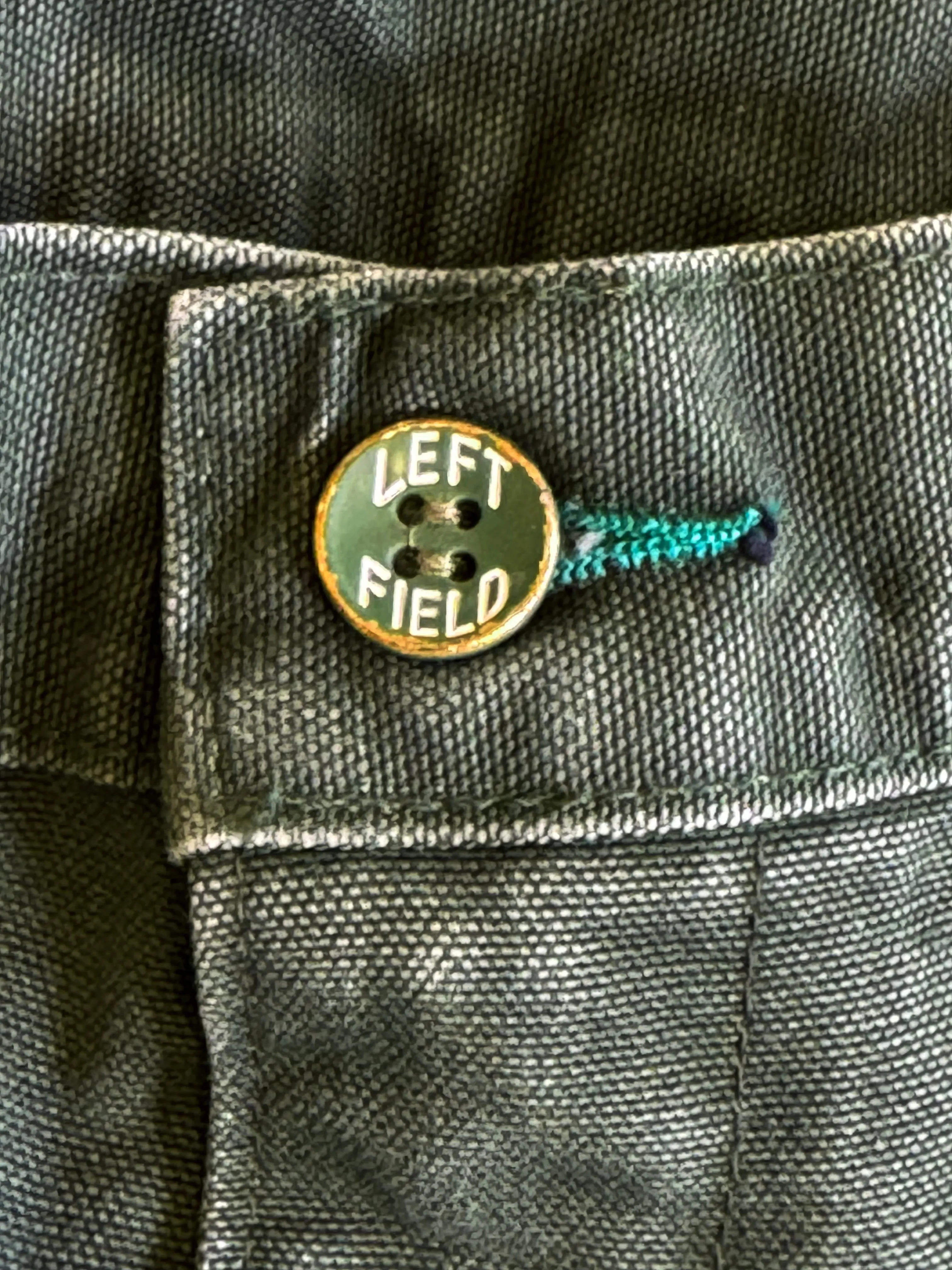 Vintage Wash Olive Duck Mt Vernon 13 oz Work Uniform Chino Wider Fit sold by Left Field product image thumbnail 4