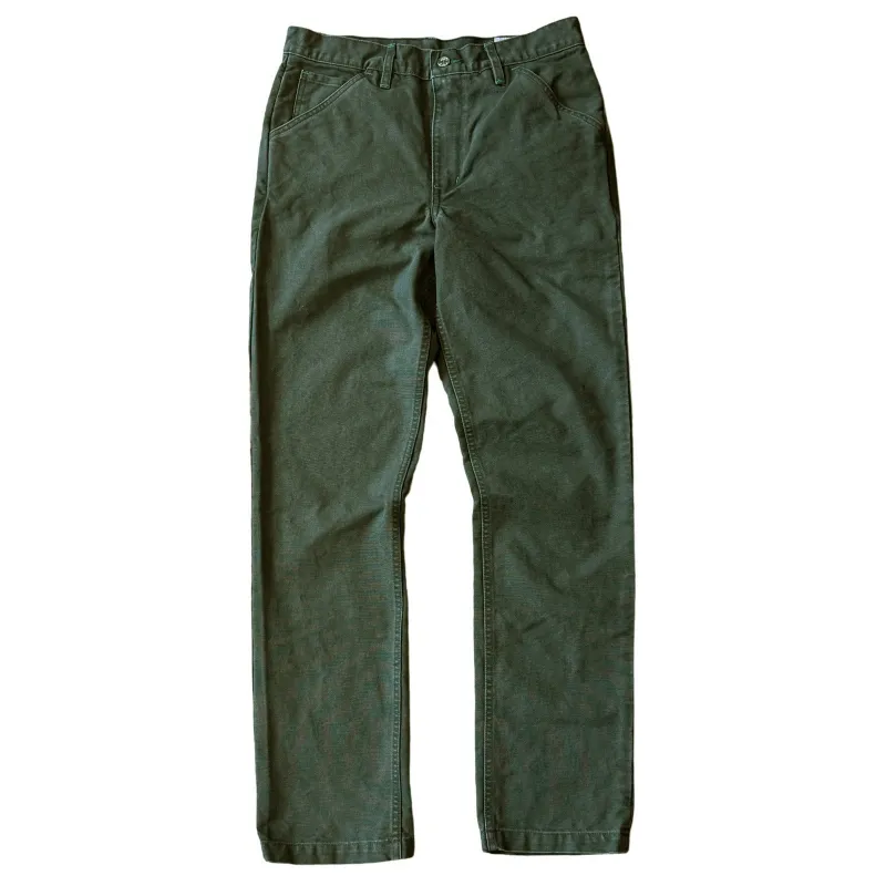 Vintage Wash Olive Duck  Mt Vernon 13 oz  Work Uniform Chino (Check specs) sold by Left Field