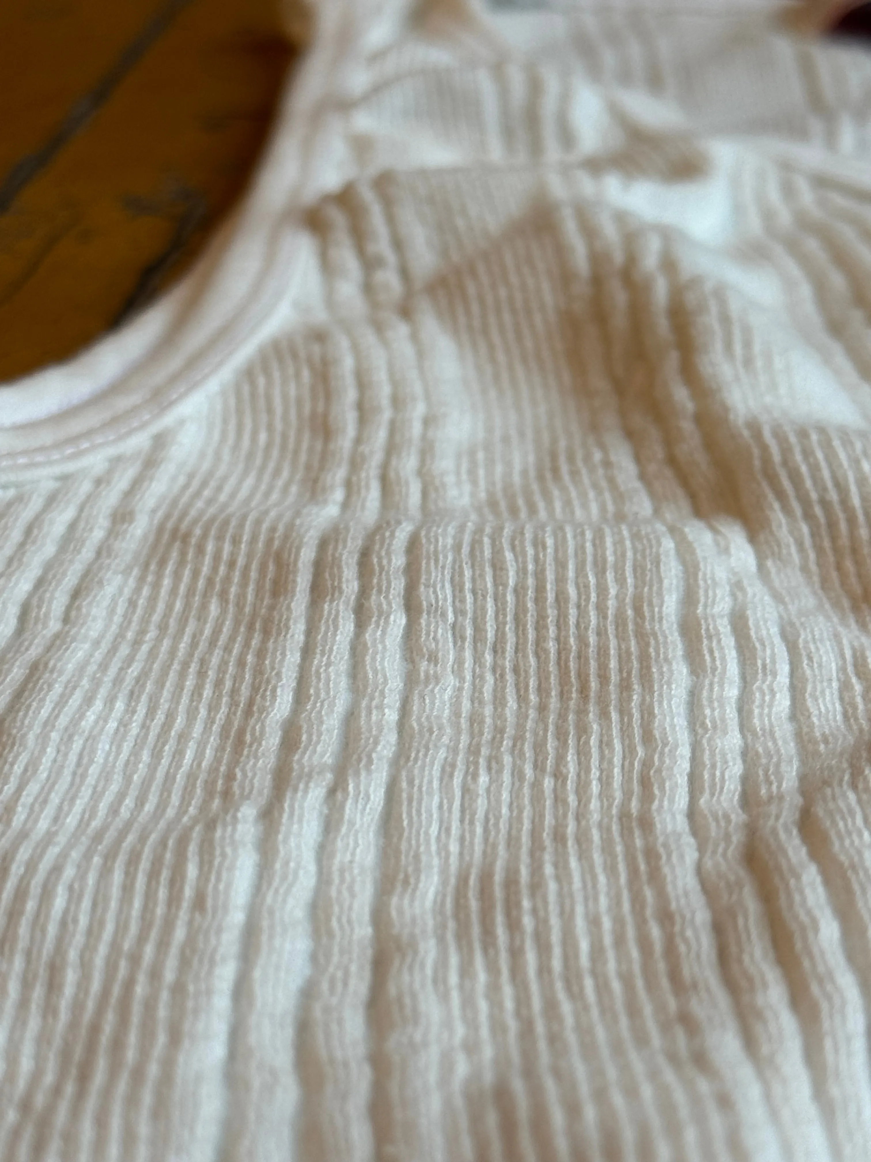 White Wakayama Japanese Drop Needle Tank Top sold by Left Field product image thumbnail 5