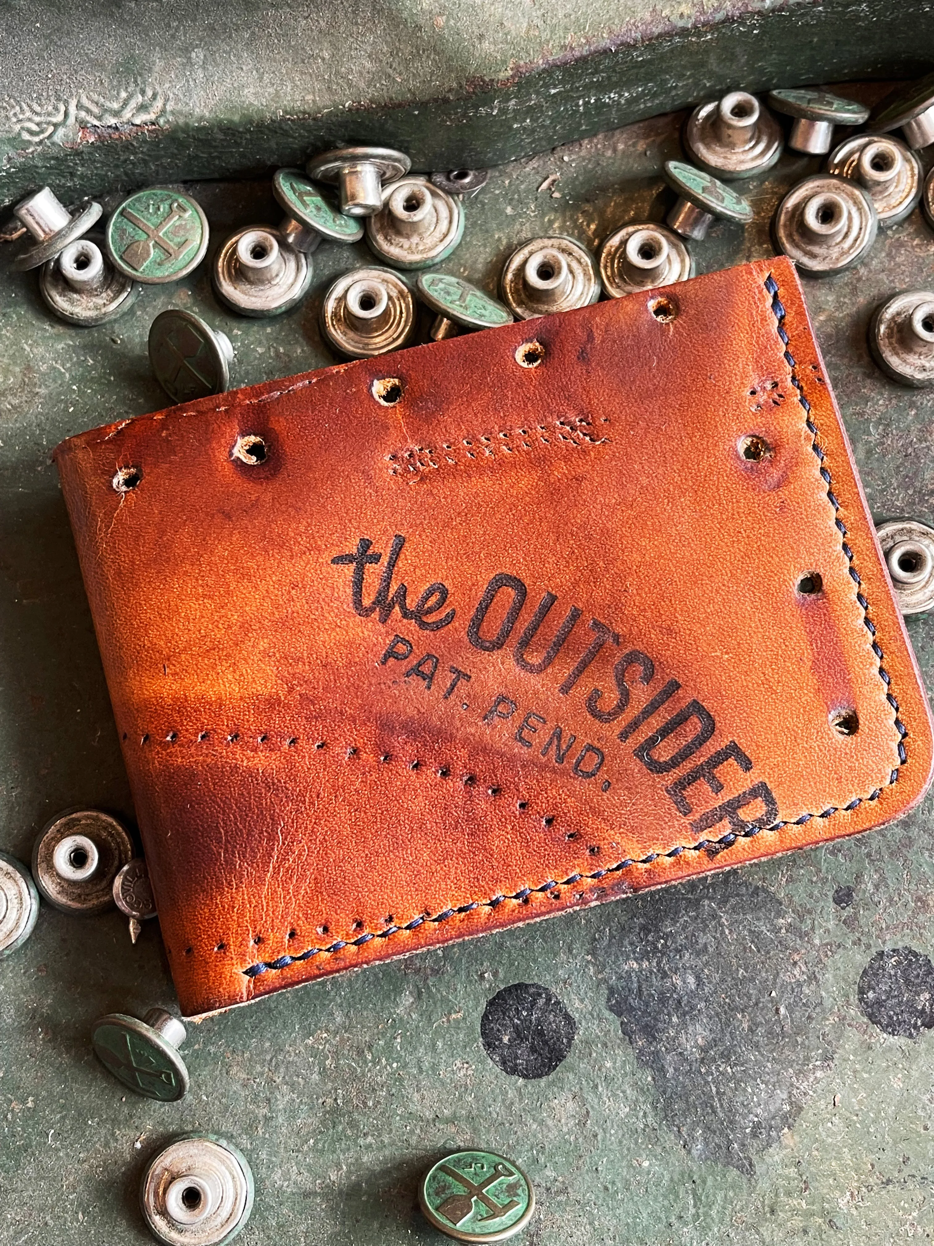 25th Anniversary Genuine Vintage Leather Baseball Wallets sold by Left Field