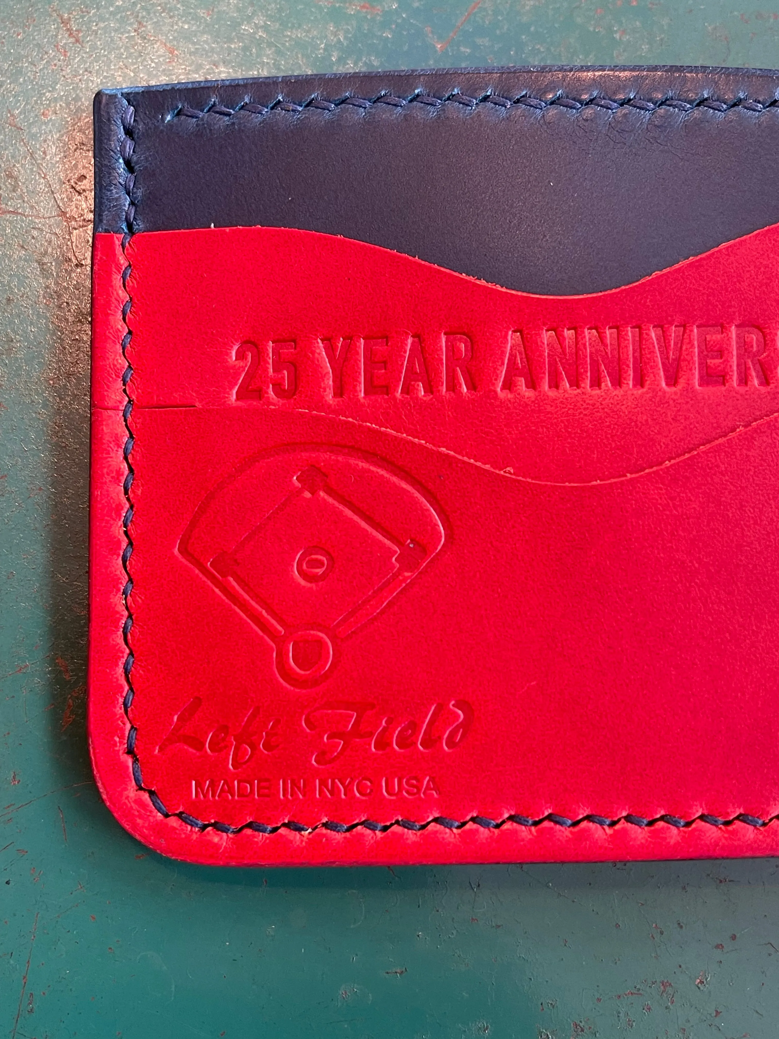 25th Anniversary Genuine Vintage Leather Baseball Wallets sold by Left Field product image thumbnail 4
