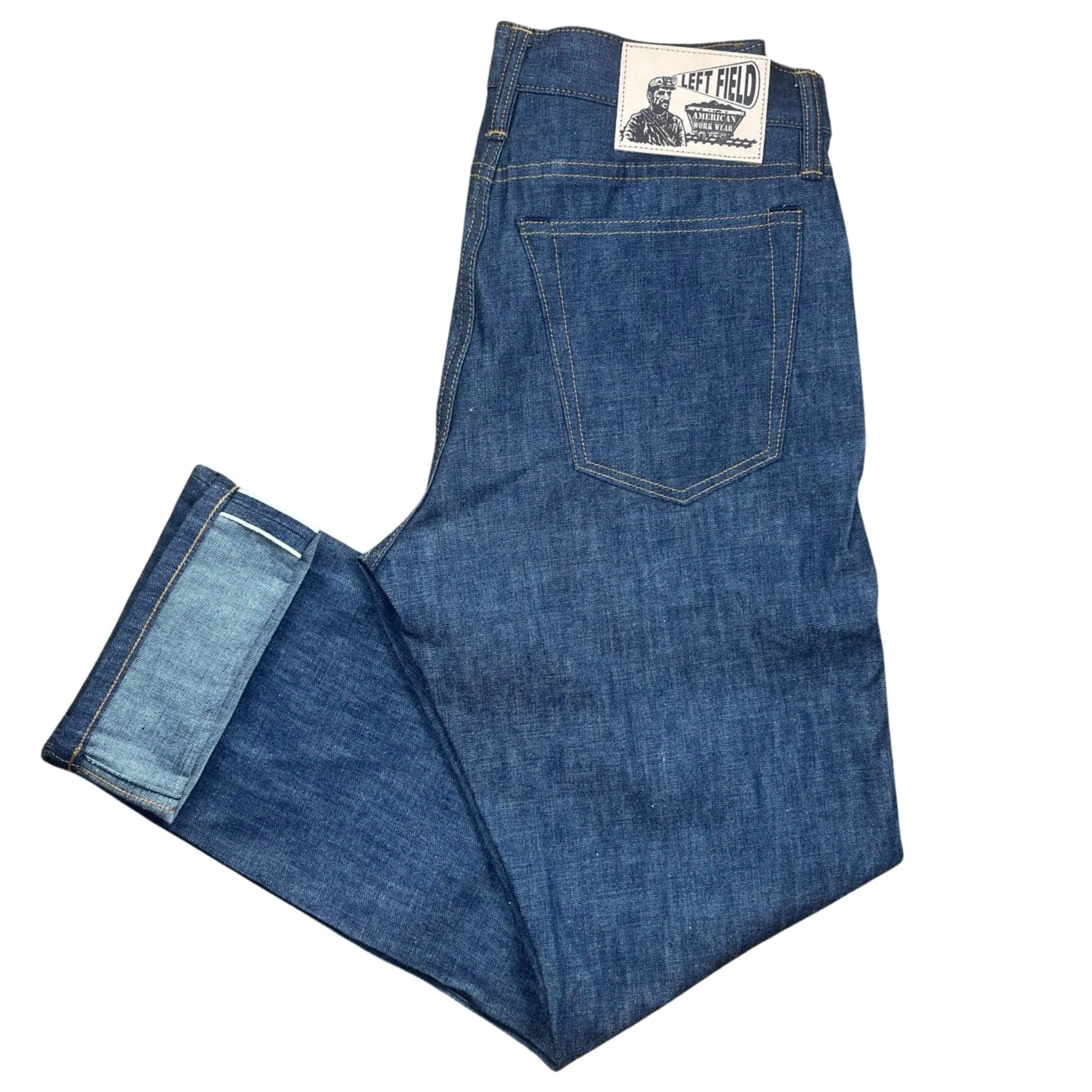 Greaser 11.5 oz Japanese "Jelt" denim sold by Left Field
