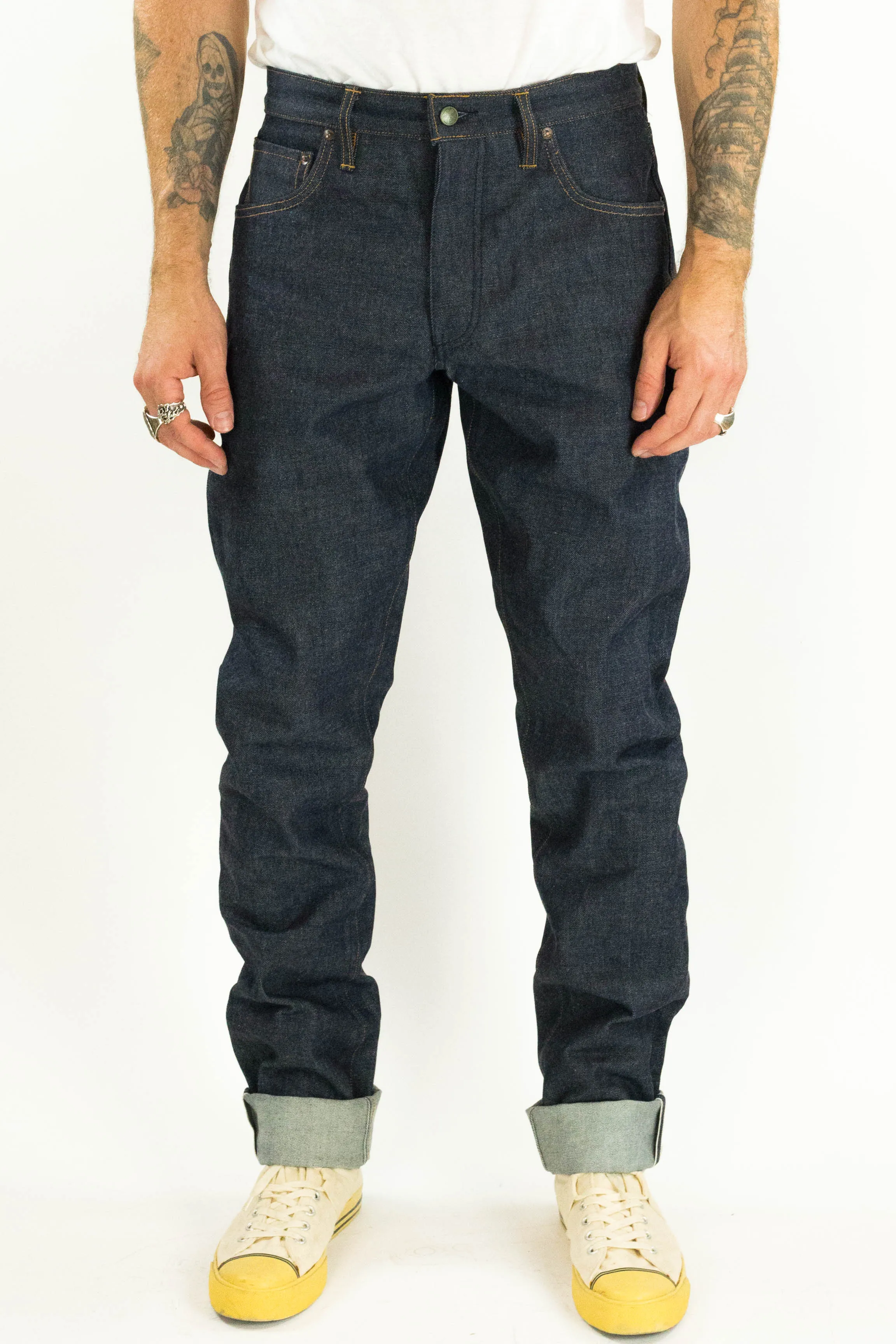 Atlas Vidalia Mills 14 oz Indigo Raw Denim (Last of this dark indigo Vidalia, next run will be more of a grey cast) sold by Left Field product image thumbnail 4