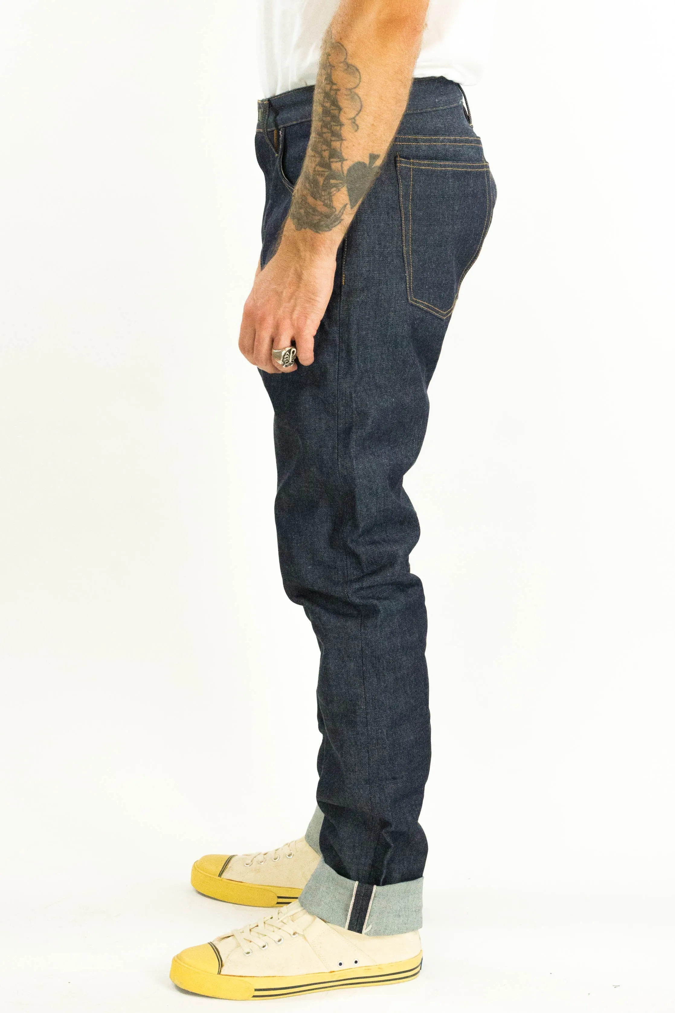 Atlas Vidalia Mills 14 oz Indigo Raw Denim (Last of this dark indigo Vidalia, next run will be more of a grey cast) sold by Left Field product image thumbnail 5