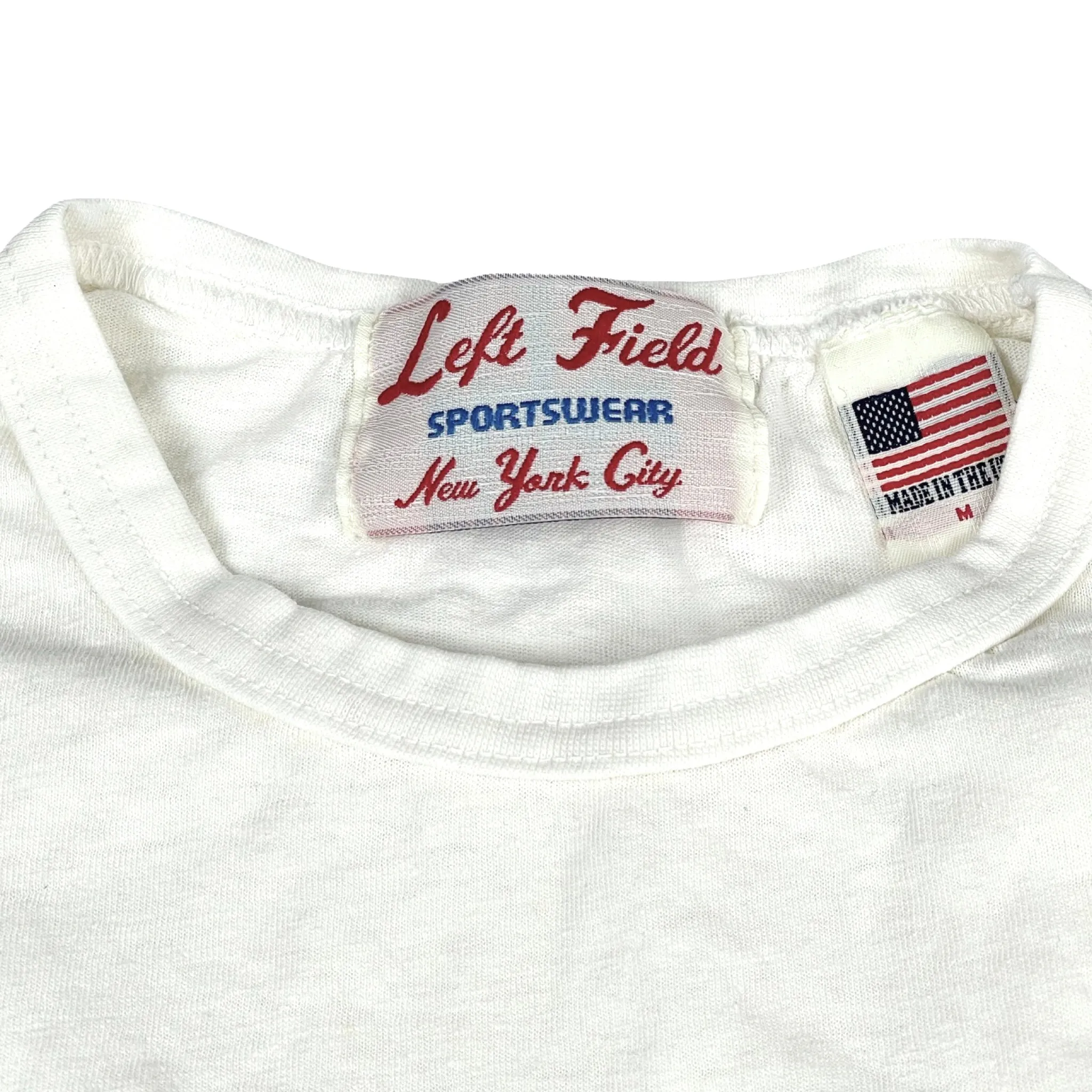 White 55% Hemp, 45% organic Cotton crew Tee sold by Left Field product image thumbnail 2