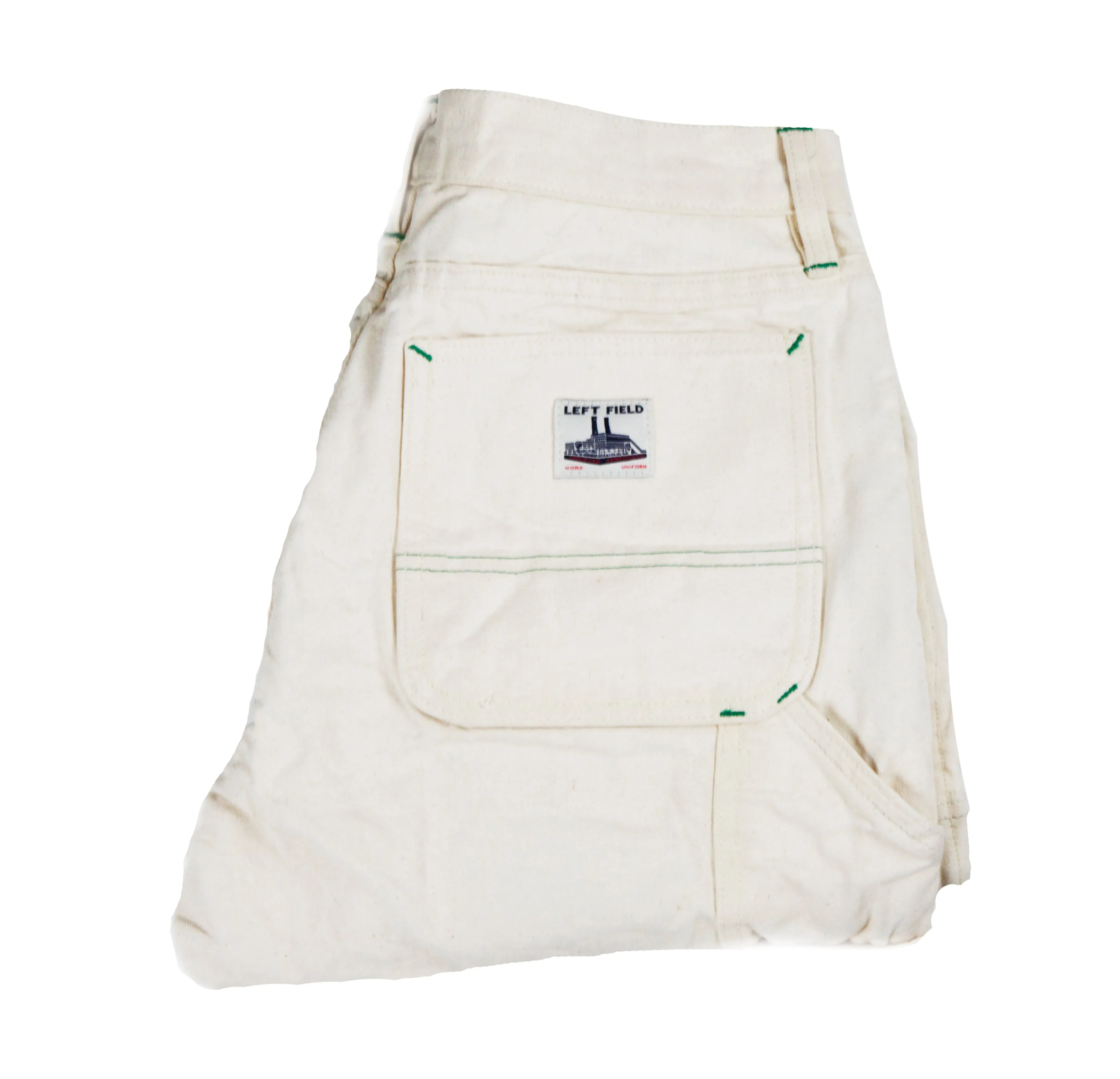 Natural Mt Vernon Duck Double Knee Work Uniform Chino: **Note size up 2 sizes** sold by Left Field
