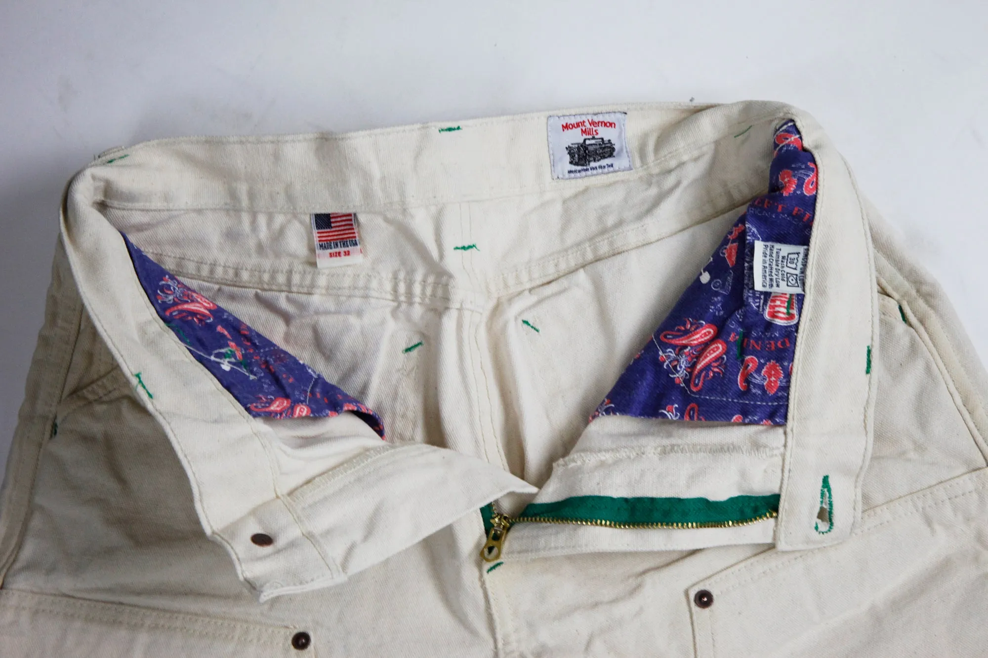 Natural Mt Vernon Duck Double Knee Work Uniform Chino: **Note size up 2 sizes** sold by Left Field product image thumbnail 5