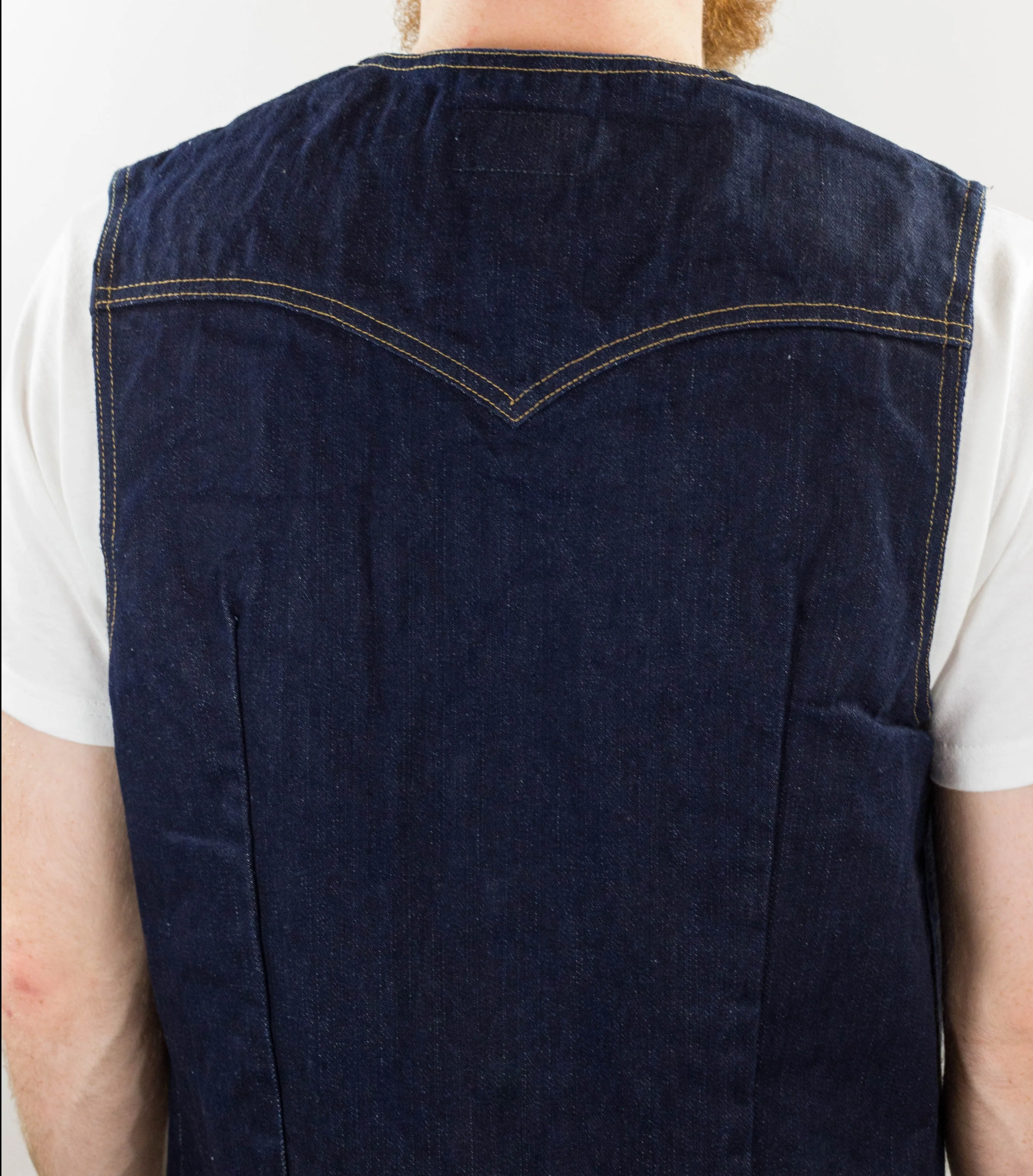15 oz Yoshiwa Mills Denim Western Vest sold by Left Field product image thumbnail 3