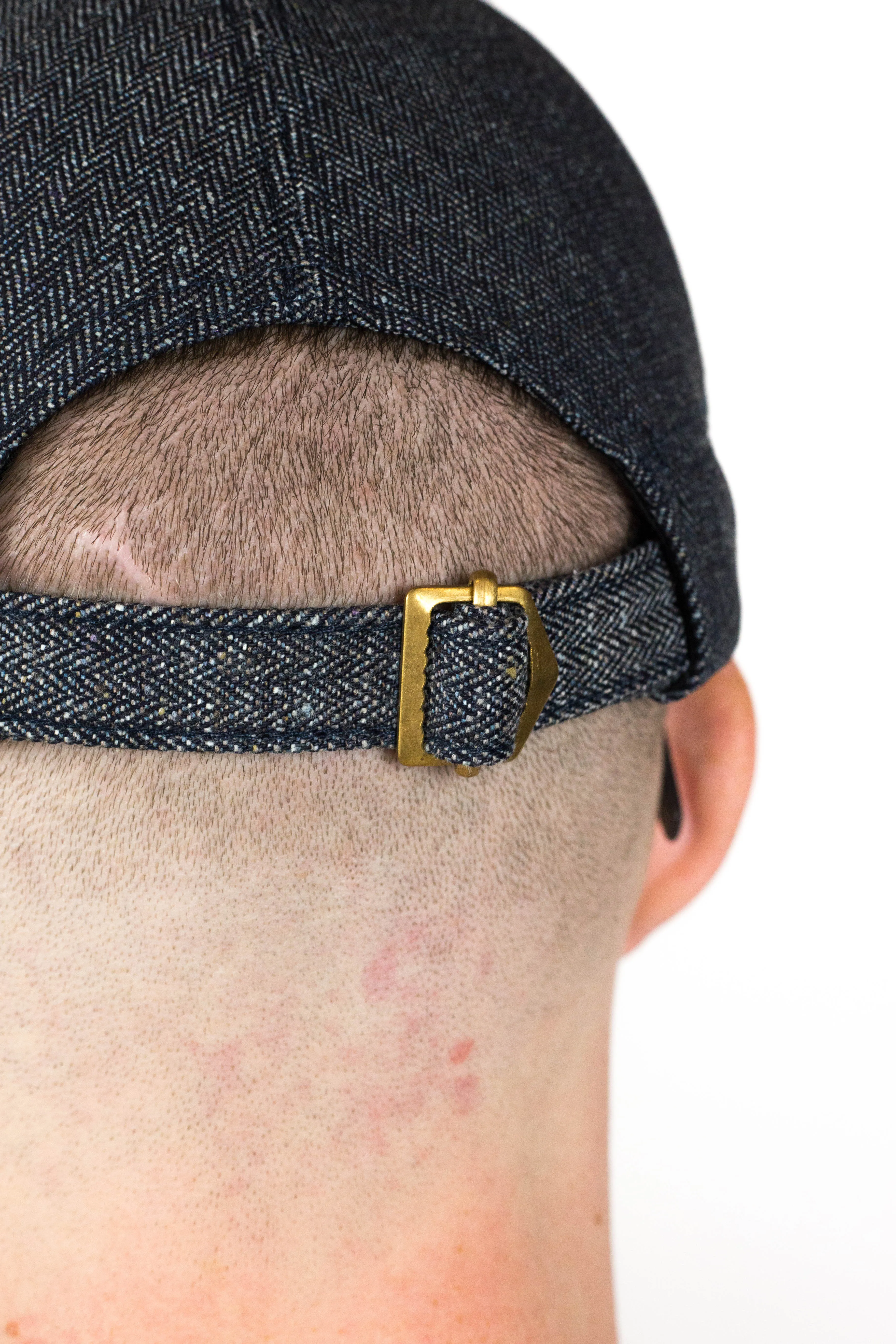 Indigo Herringbone Engineer cap sold by Left Field product image thumbnail 4