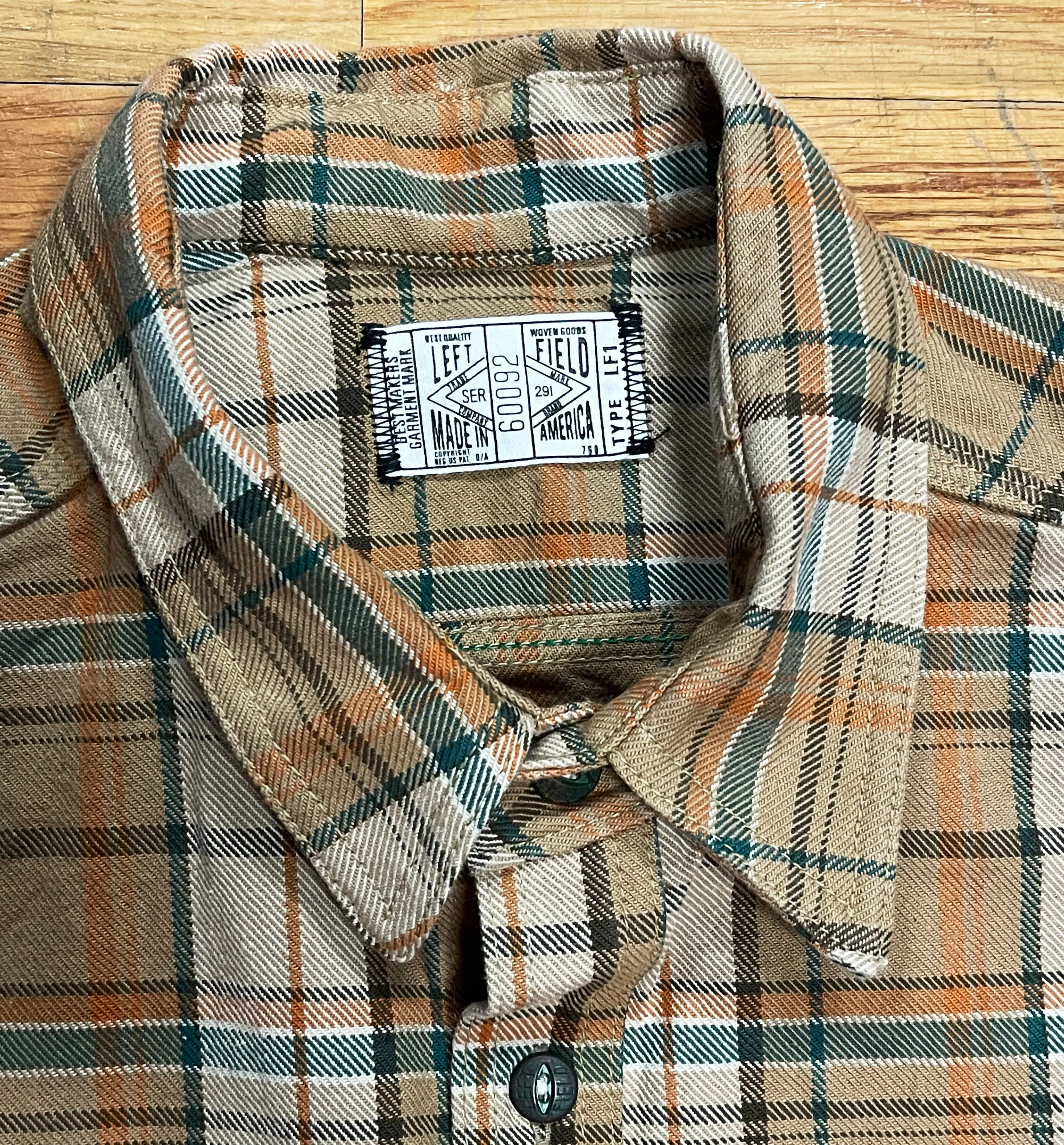 Desert Heavyweight Tartan Twill Work Shirt with LF Buttons sold by Left Field product image thumbnail 5