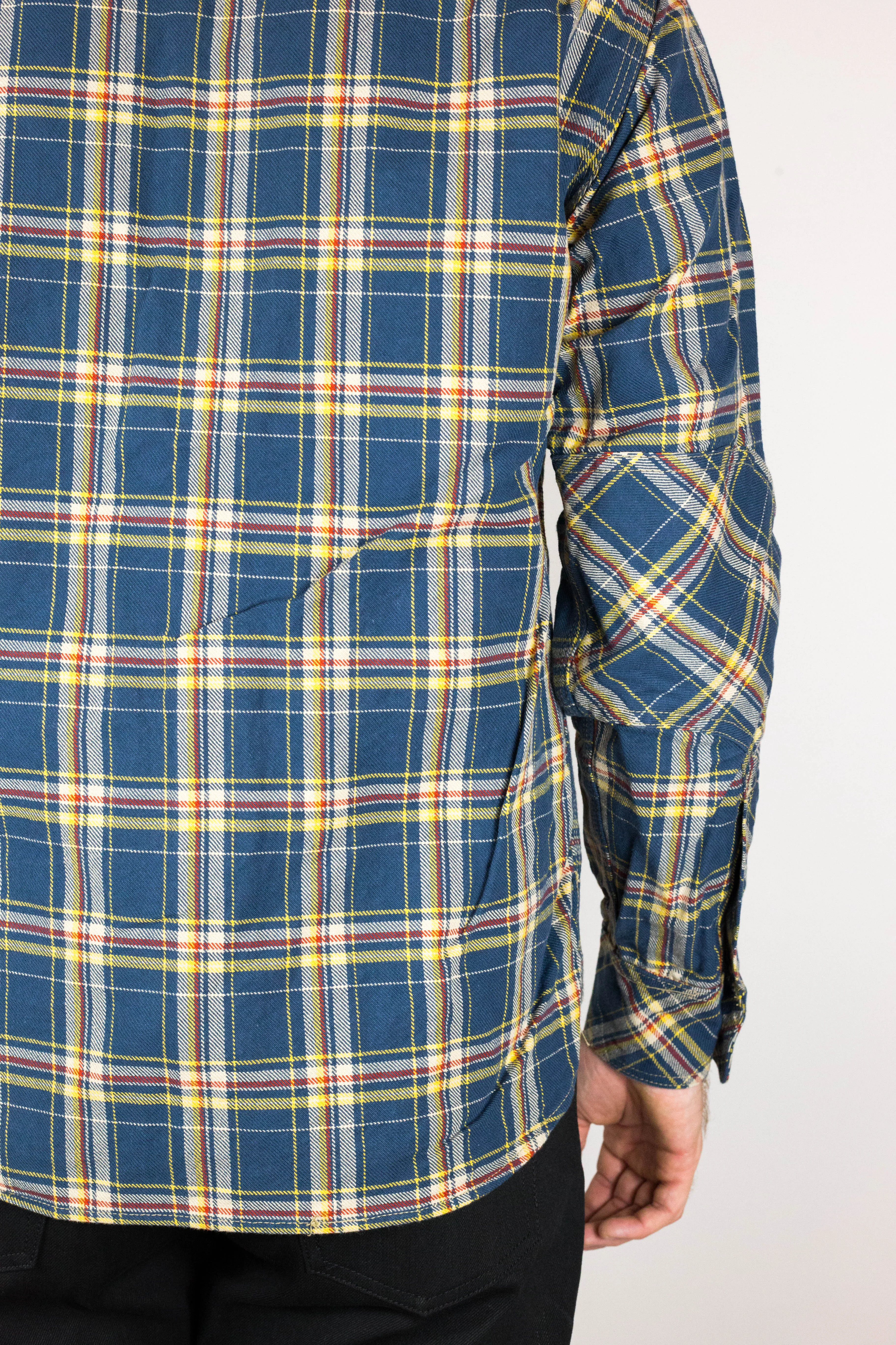 Roy Roger Heavyweight Tartan Twill Work Shirt with LF Buttons sold by Left Field product image thumbnail 3