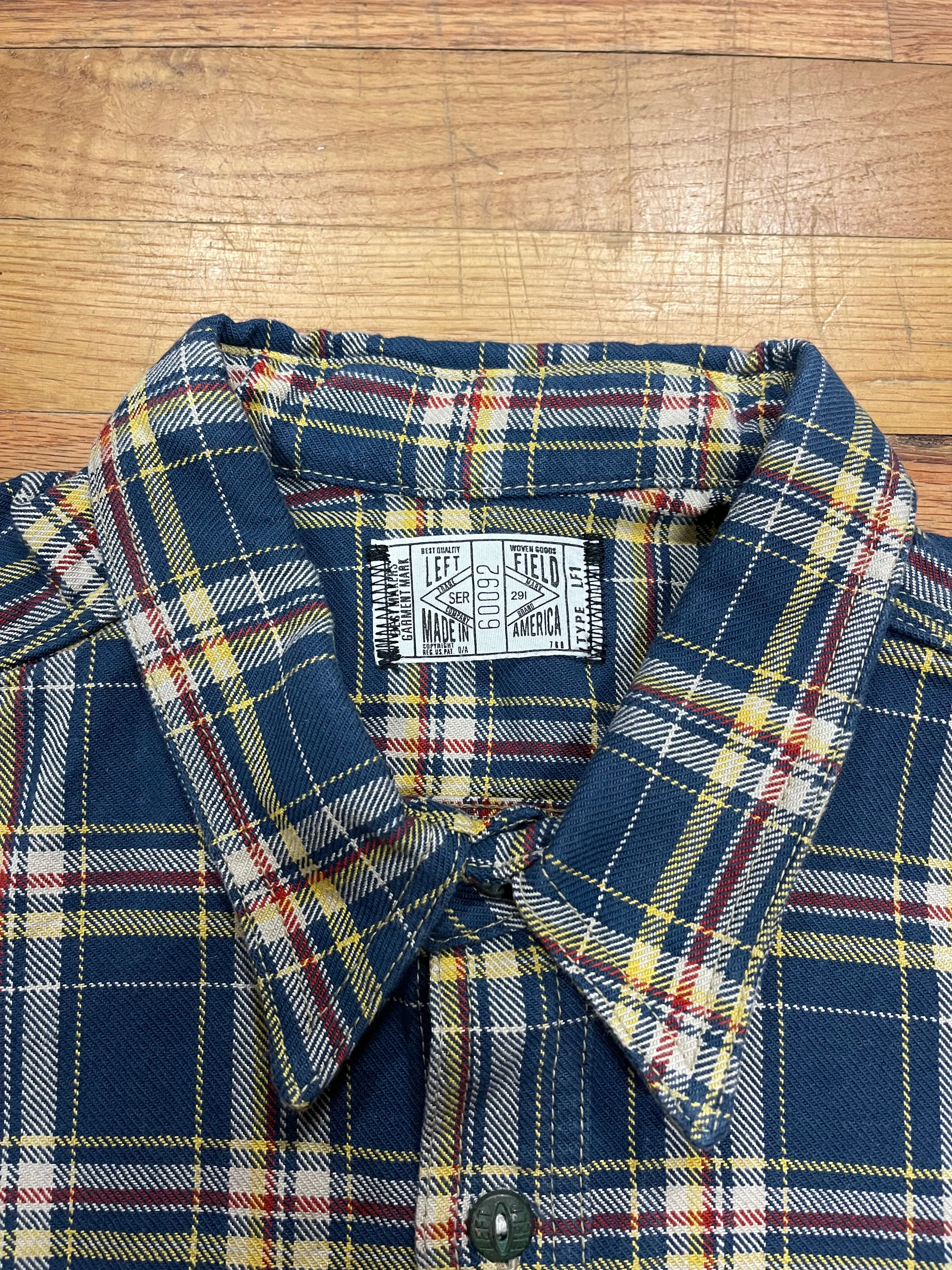 Roy Roger Heavyweight Tartan Twill Work Shirt with LF Buttons sold by Left Field product image thumbnail 5