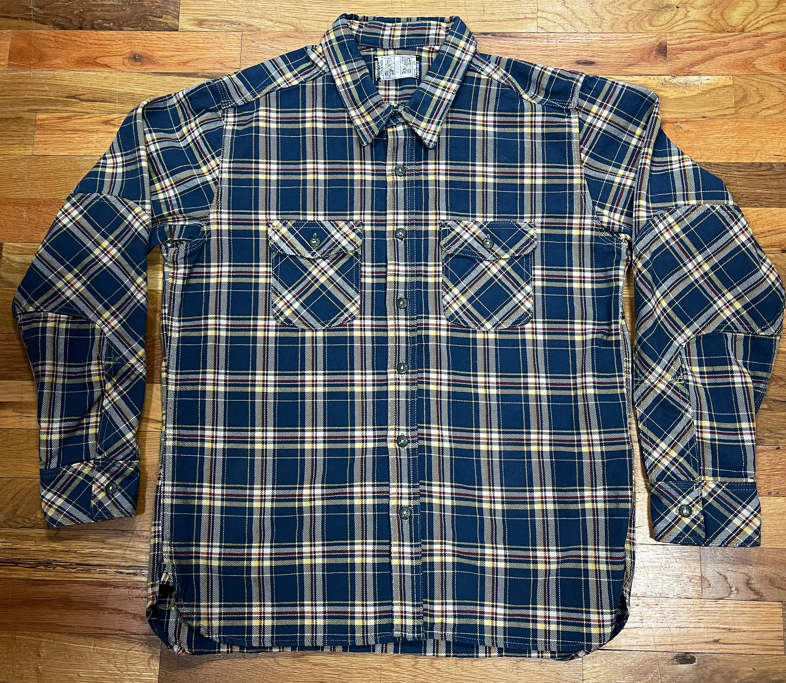 Roy Roger Heavyweight Tartan Twill Work Shirt with LF Buttons sold by Left Field product image thumbnail 4