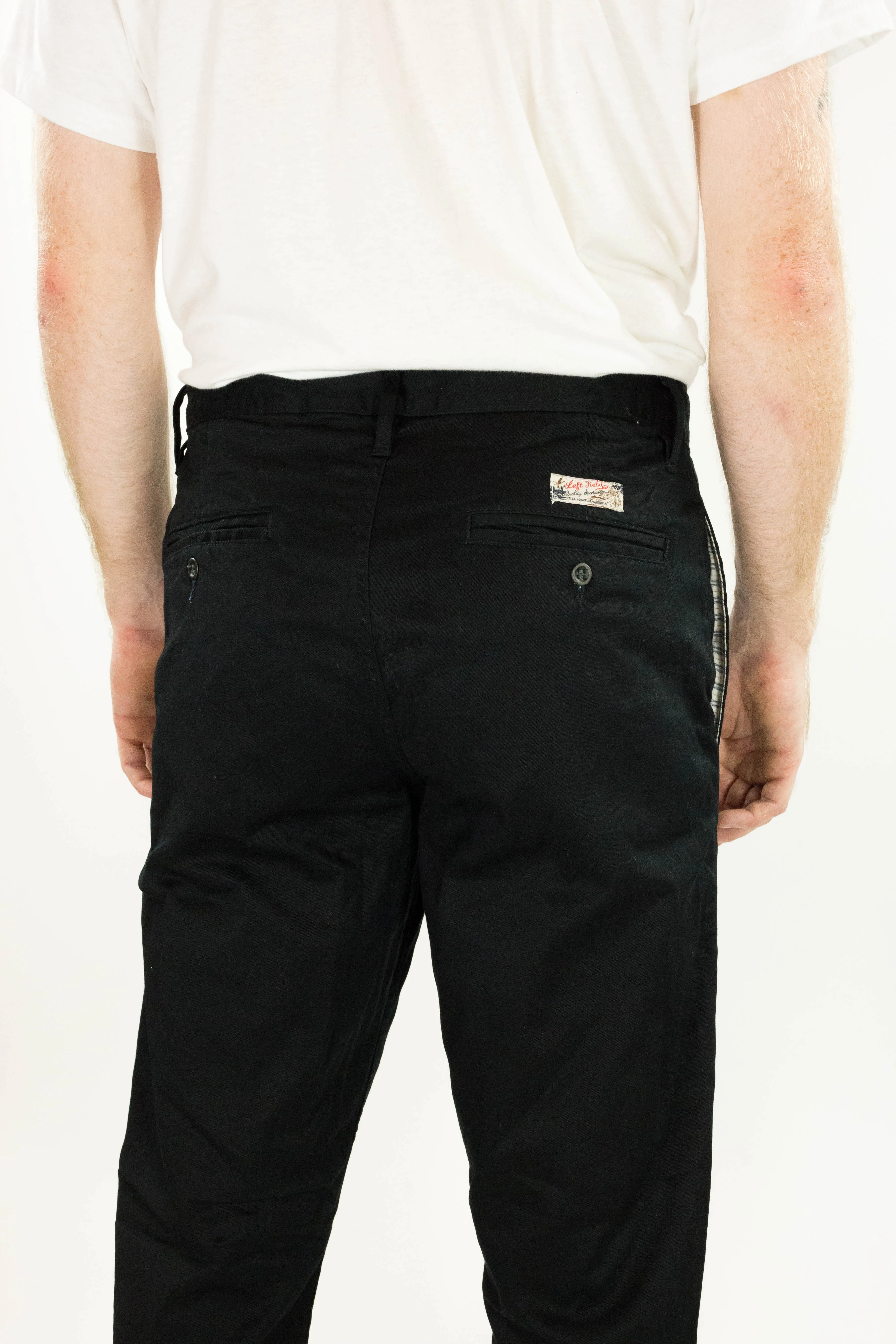 Coal Miner Black 9 oz Japanese stretch sateen twill sold by Left Field product image thumbnail 4