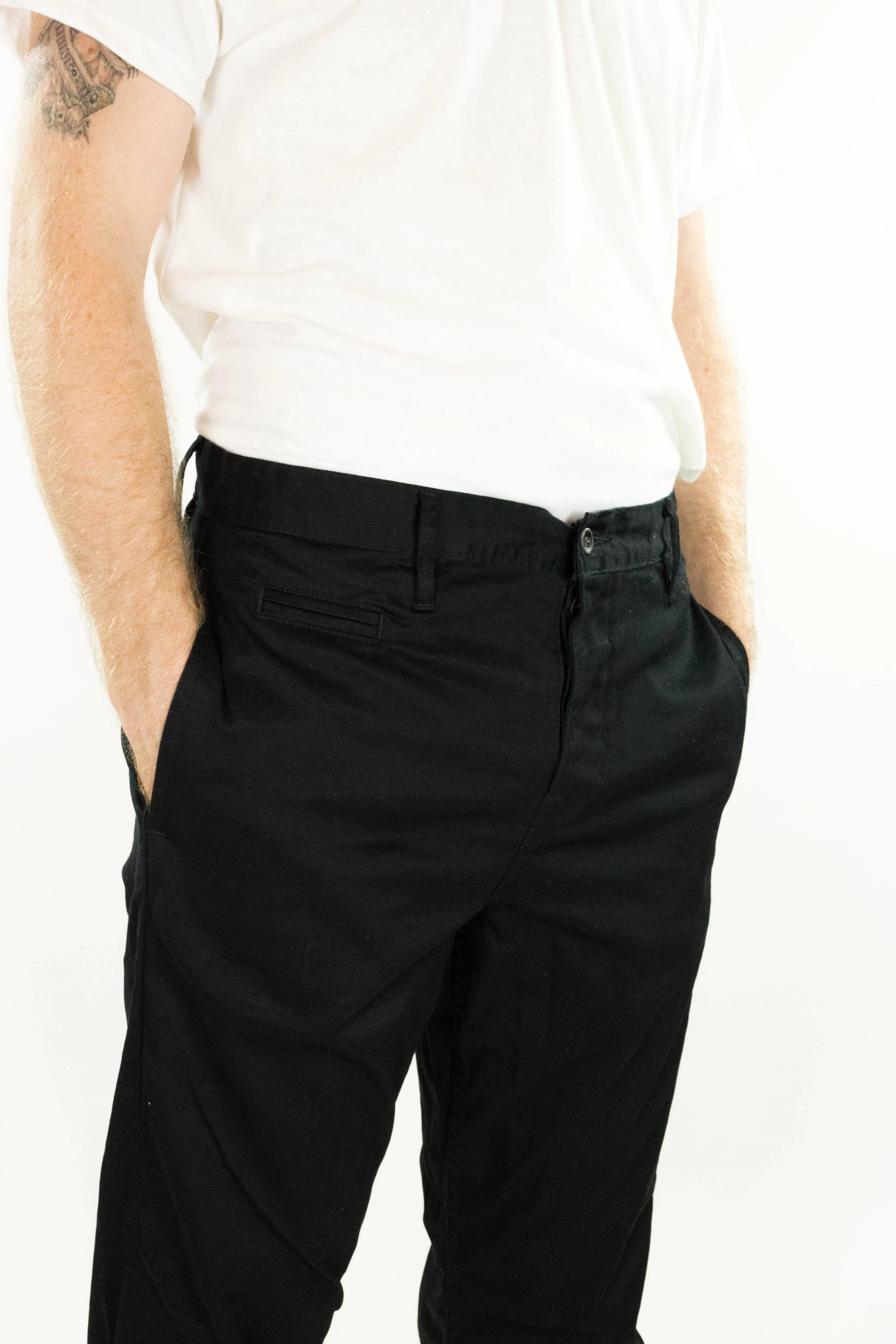 Coal Miner Black 9 oz Japanese stretch sateen twill sold by Left Field product image thumbnail 5