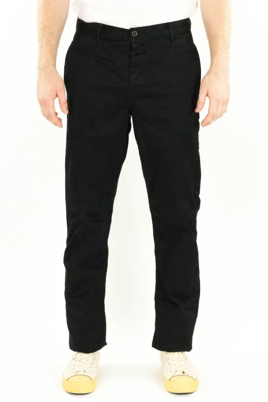 Coal Miner Black 9 oz Japanese stretch sateen twill sold by Left Field