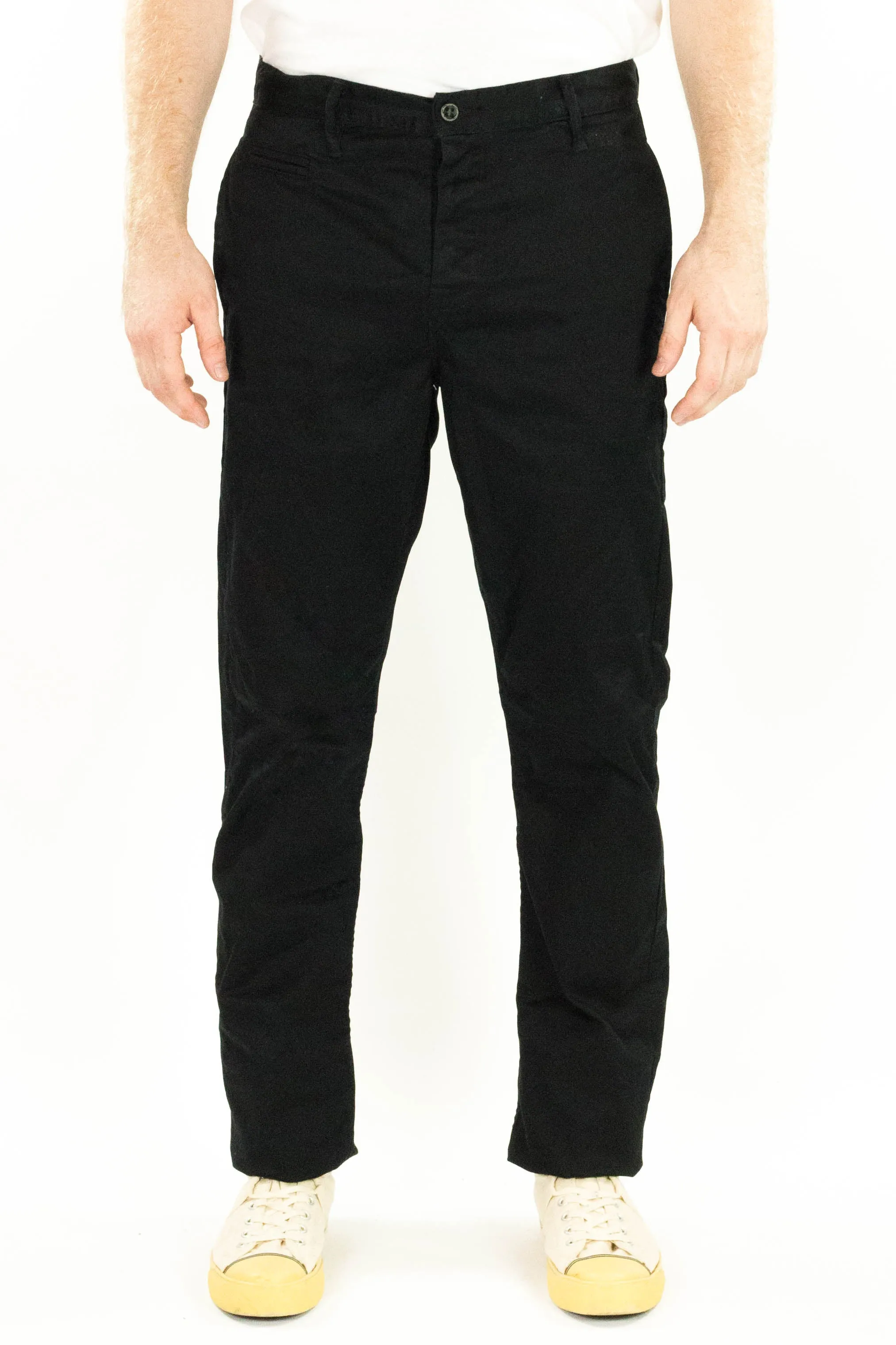Coal Miner Black 9 oz Japanese stretch sateen twill sold by Left Field