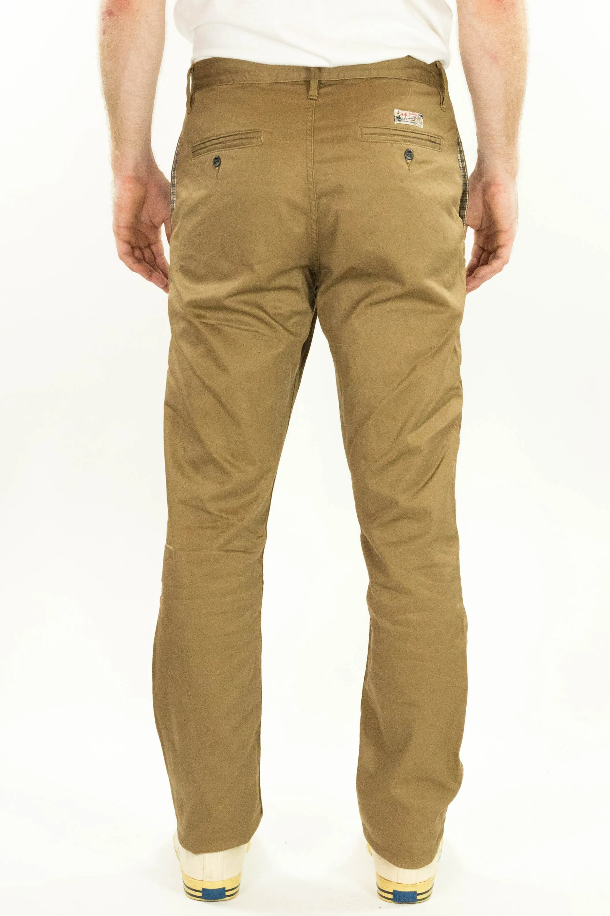 Coal Miner Dark Khaki 9 oz Japanese stretch sateen twill sold by Left Field product image thumbnail 3