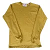 L/S  Nathan's Hot Dog Mustard Heather Pocket Tee sold by Left Field