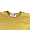 L/S  Nathan's Hot Dog Mustard Heather Pocket Tee sold by Left Field
