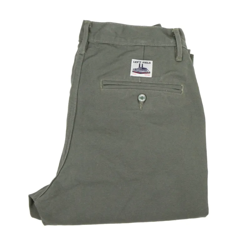 Olive Green  Mt Vernon 13 oz  Work Uniform Chino sold by Left Field
