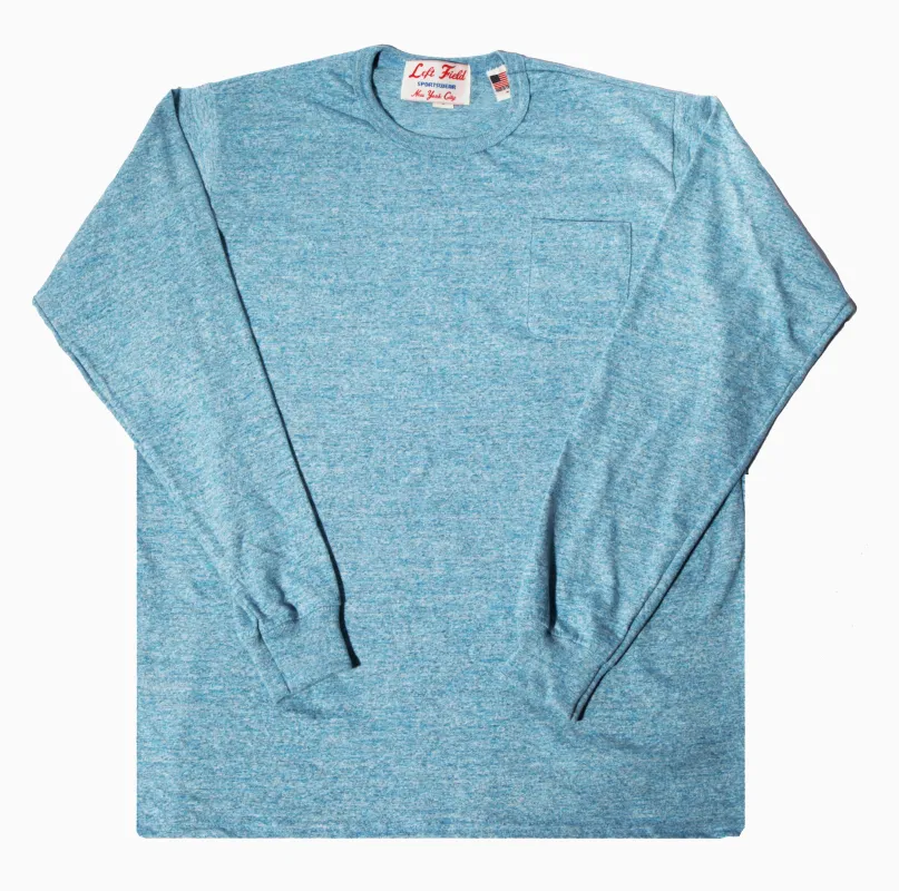 L/S Light Blue Chambray Pocket Tee sold by Left Field