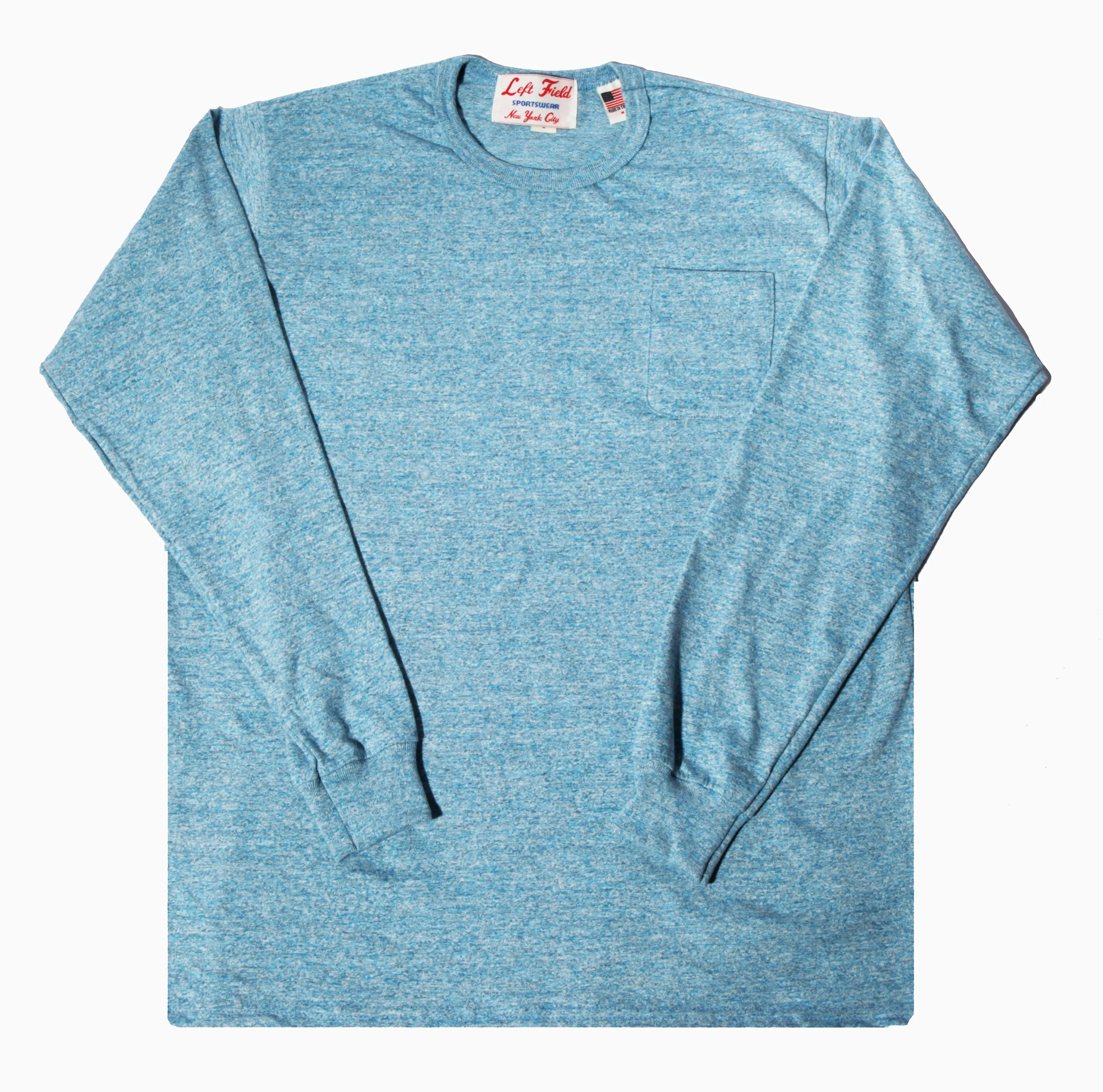 L/S Light Blue Chambray Pocket Tee sold by Left Field