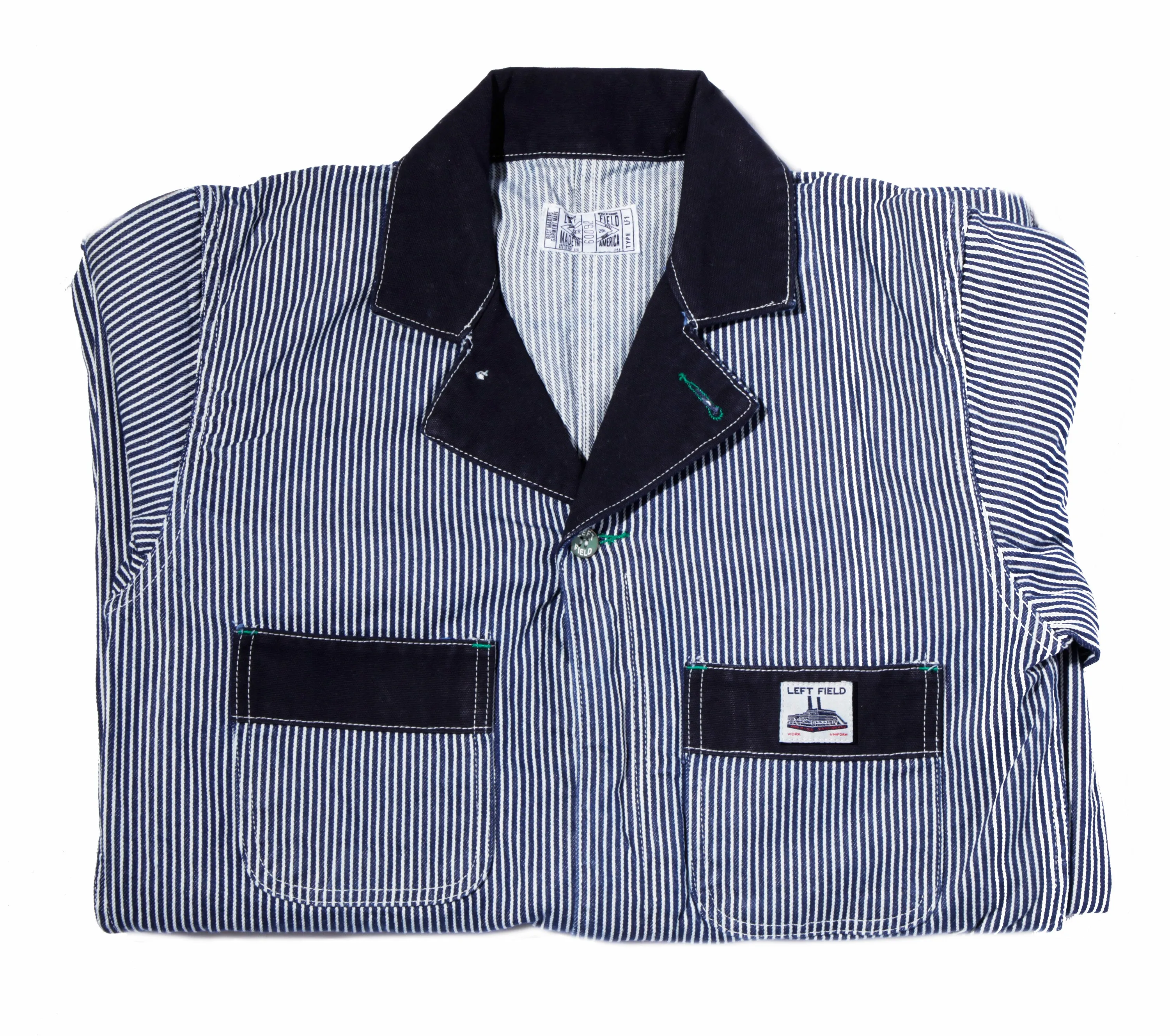 12 oz Mount Vernon Hickory Stripe Coveralls sold by Left Field