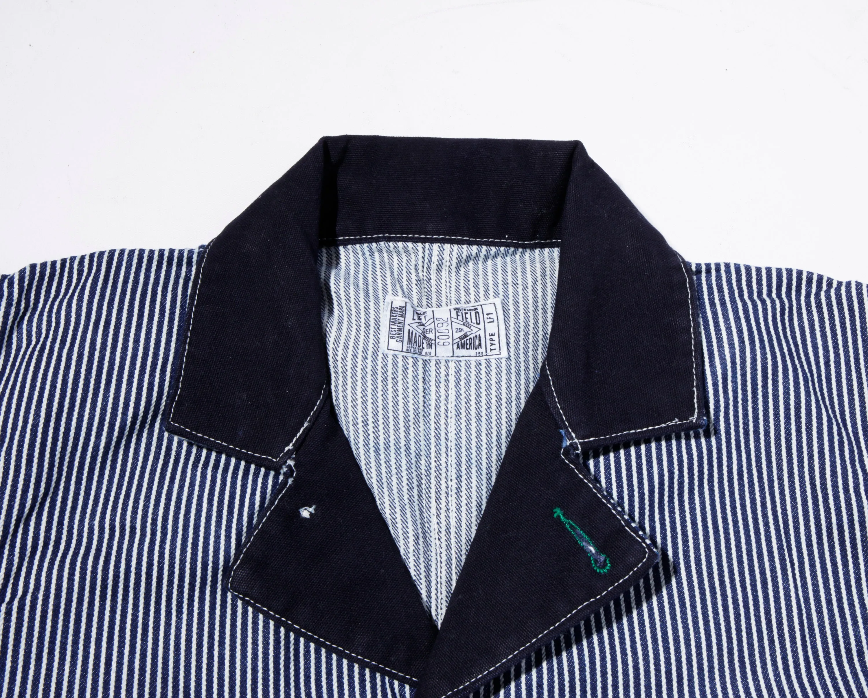 12 oz Mount Vernon Hickory Stripe Coveralls sold by Left Field product image thumbnail 5