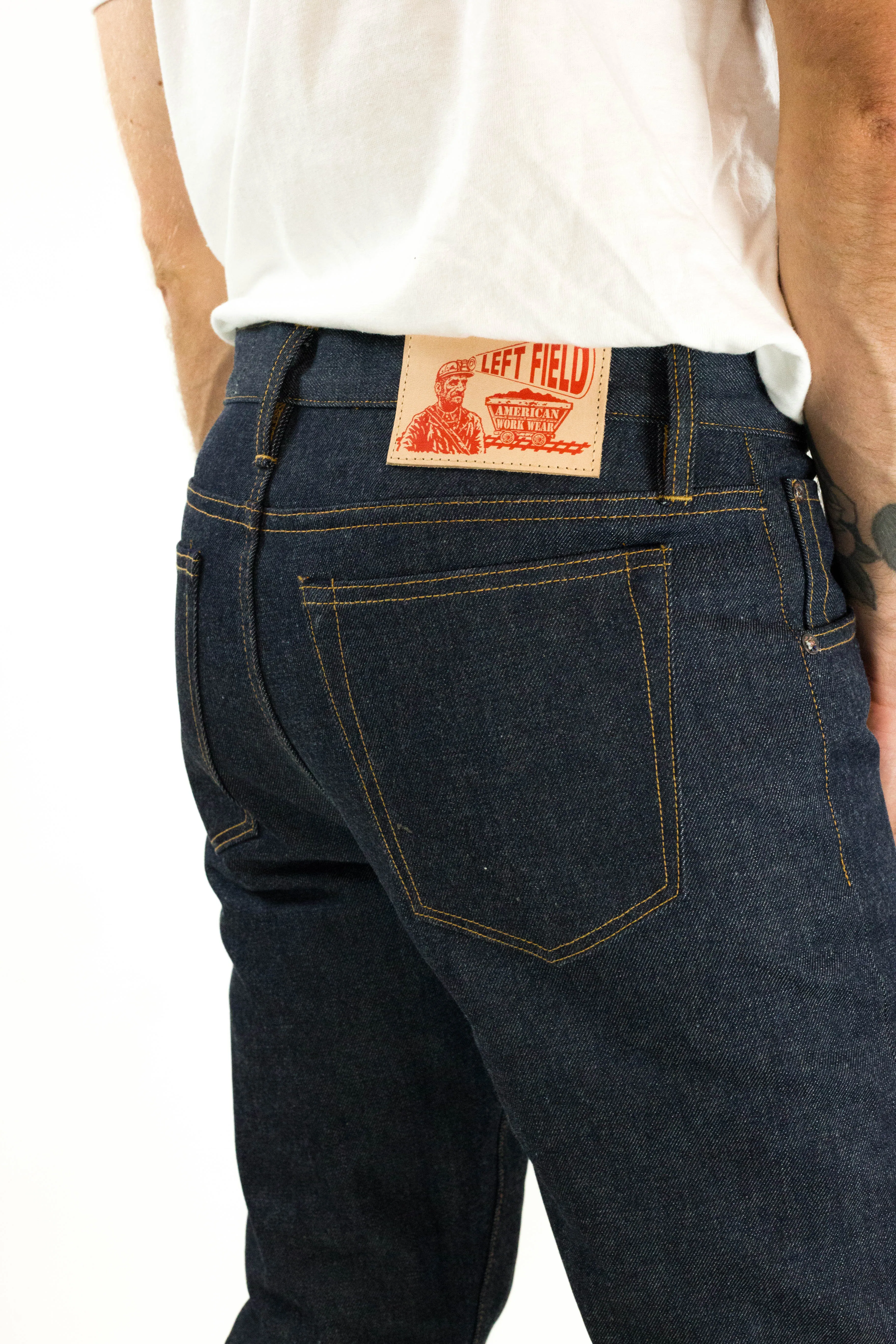 Chelsea Vidalia Mills 14 oz Indigo Selvedge(last of the dark blue indigo run) sold by Left Field product image thumbnail 4