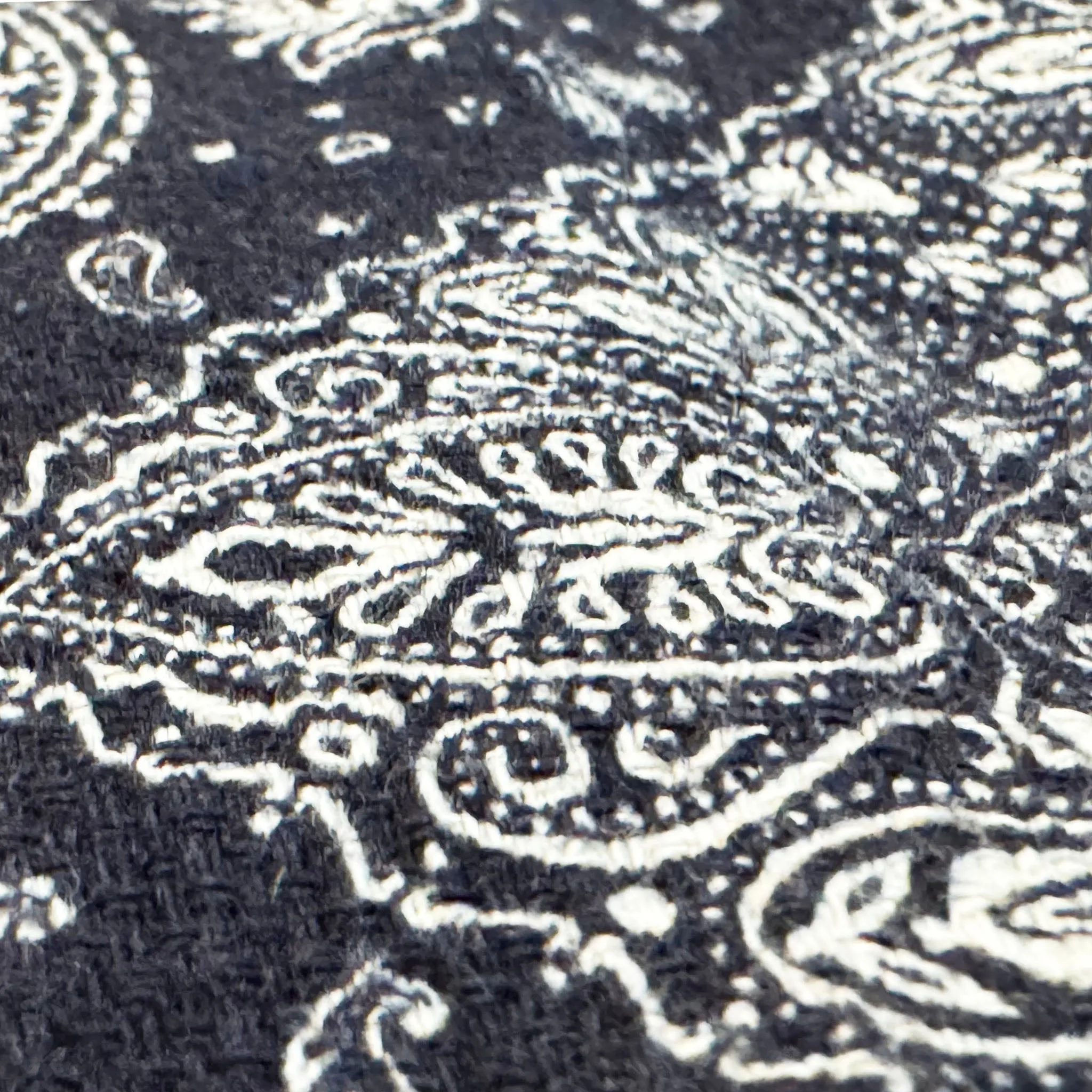 Japanese linen cotton navy paisely drawstring Shorts sold by Left Field product image thumbnail 3