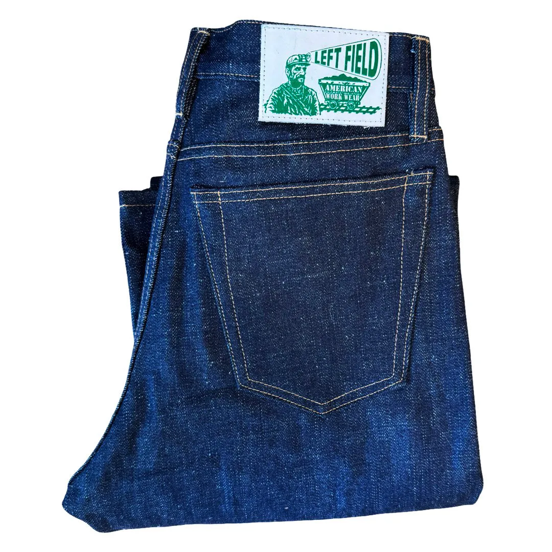 Japanese 16 oz Low tension textured Indigo denim Smokestack sold by Left Field product image thumbnail 2