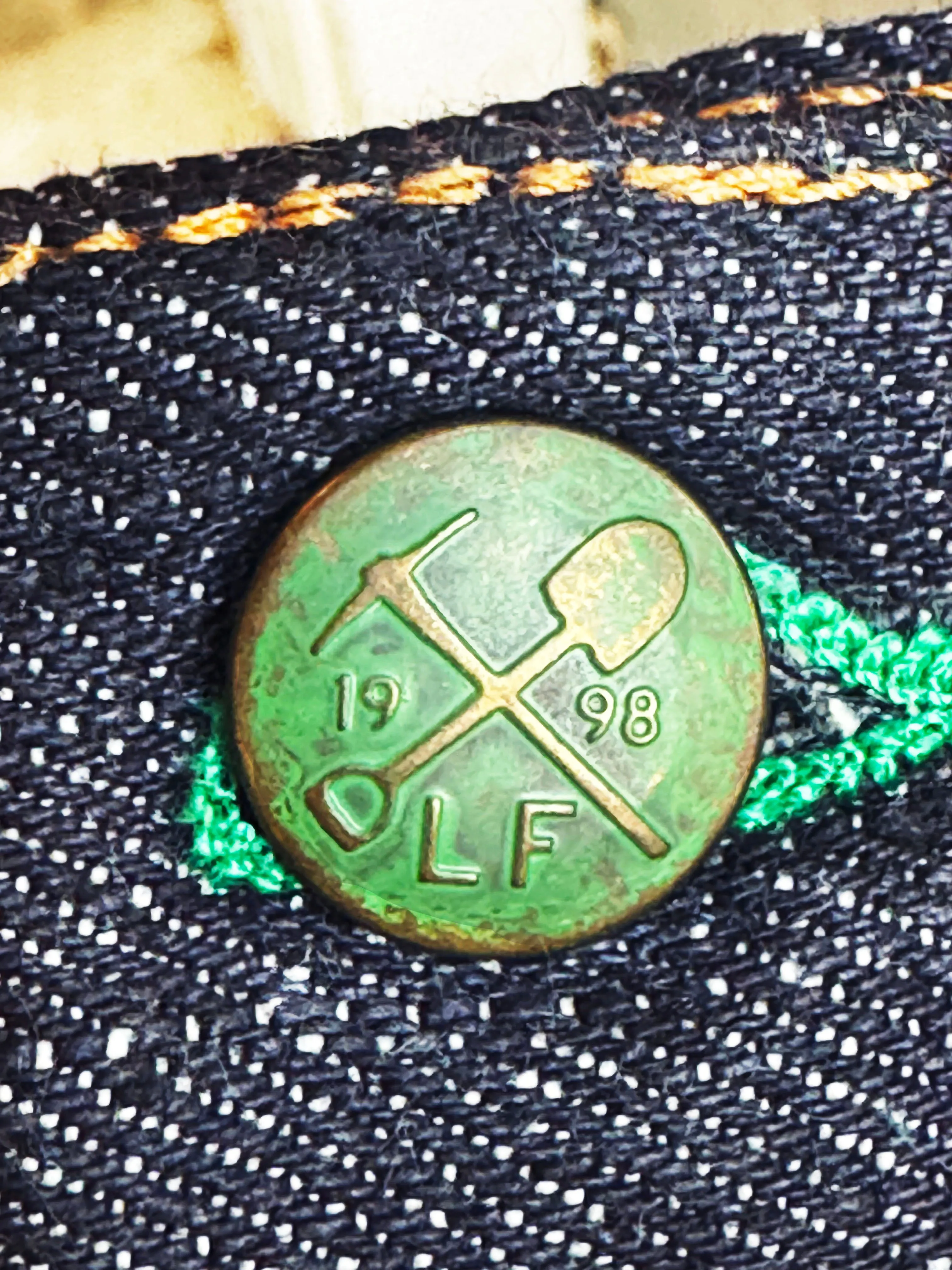 Japanese 16 oz Low tension textured Indigo denim Greaser sold by Left Field product image thumbnail 4