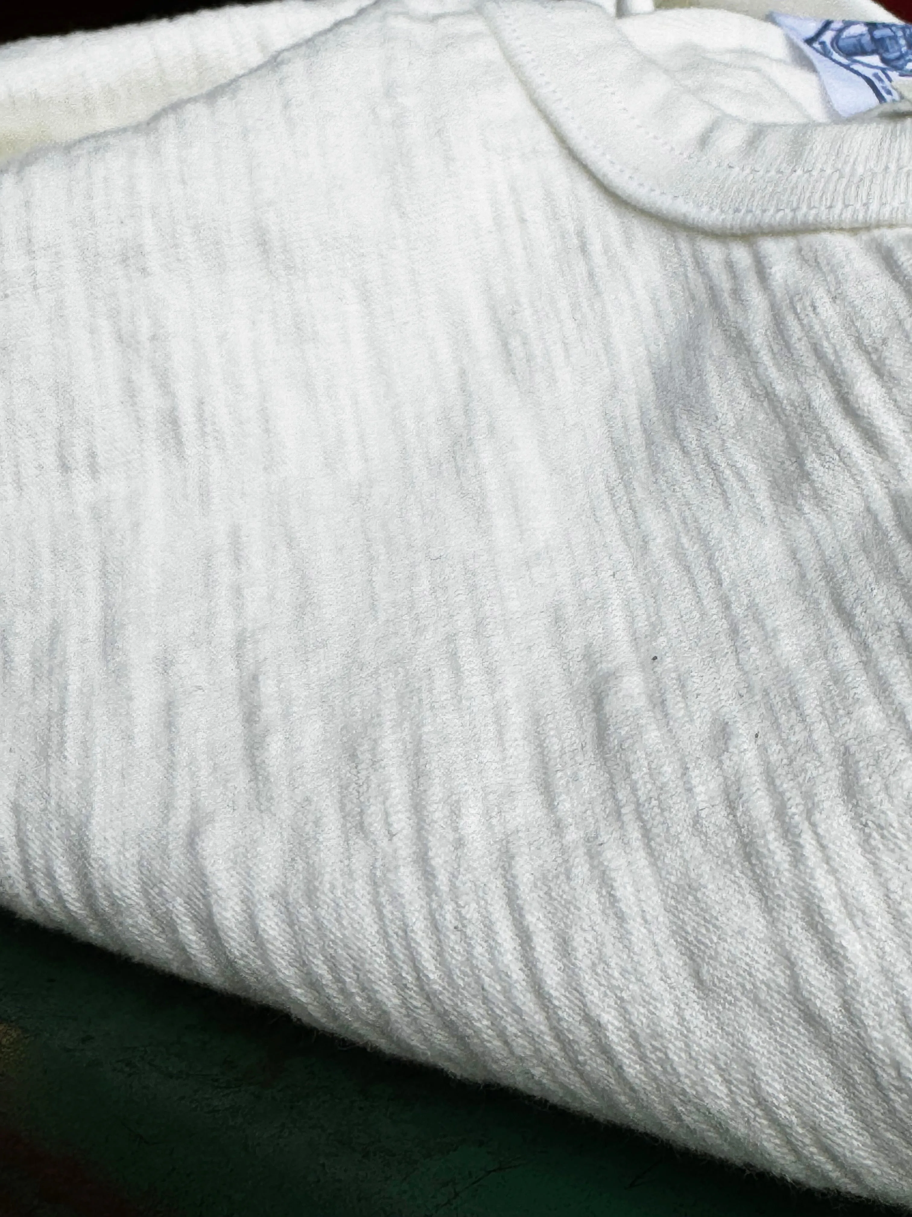 White super slub heavyweight loop wheel (Tsuri Knit) tee sold by Left Field product image thumbnail 3