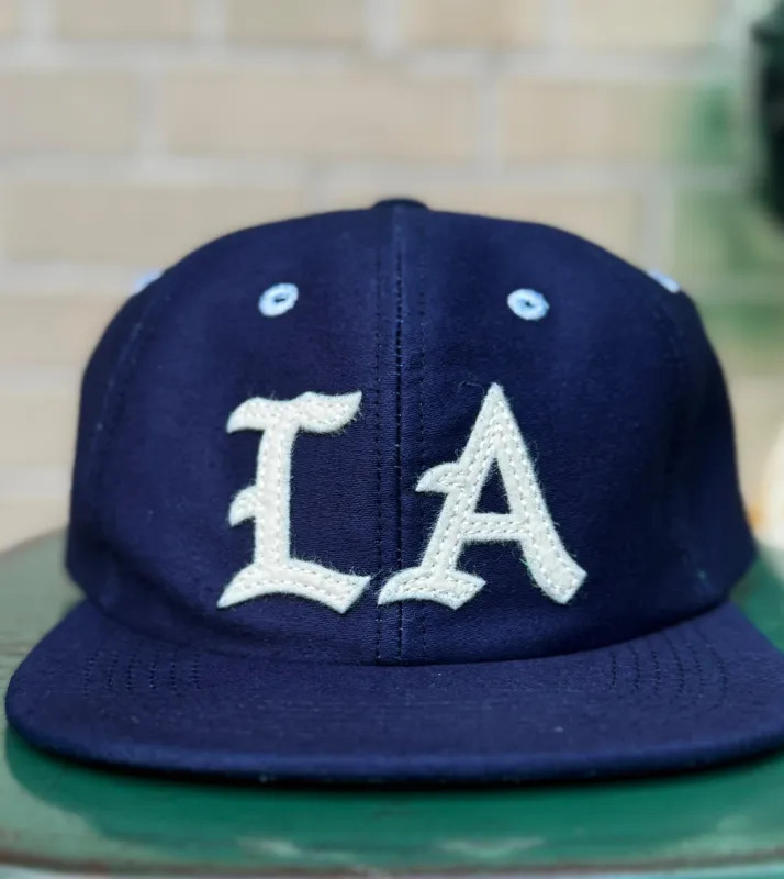 LA Japanese indigo moleskin Baseball cap made in NYC sold by Left Field