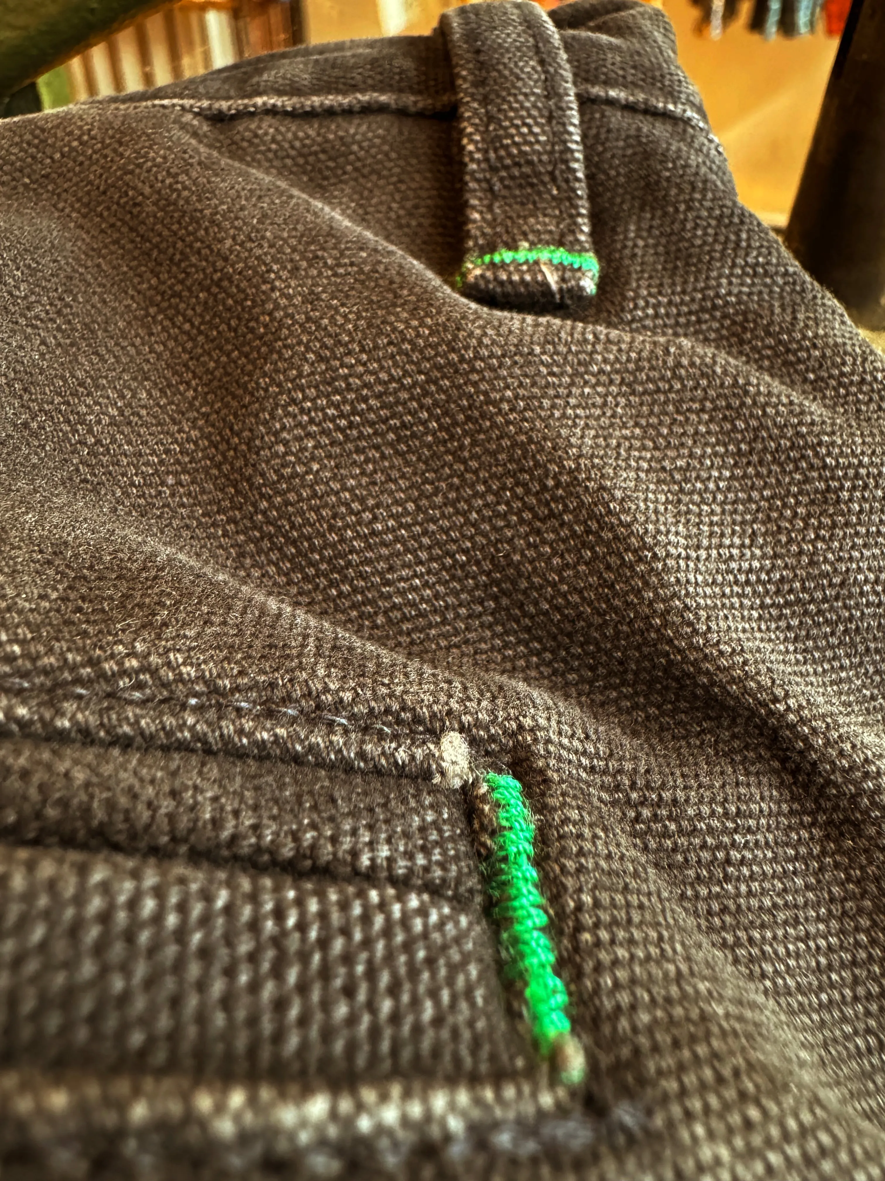 Vintage Wash Chocolate Duck Mt Vernon 13 oz Work Uniform Chino Wider Fit sold by Left Field product image thumbnail 3