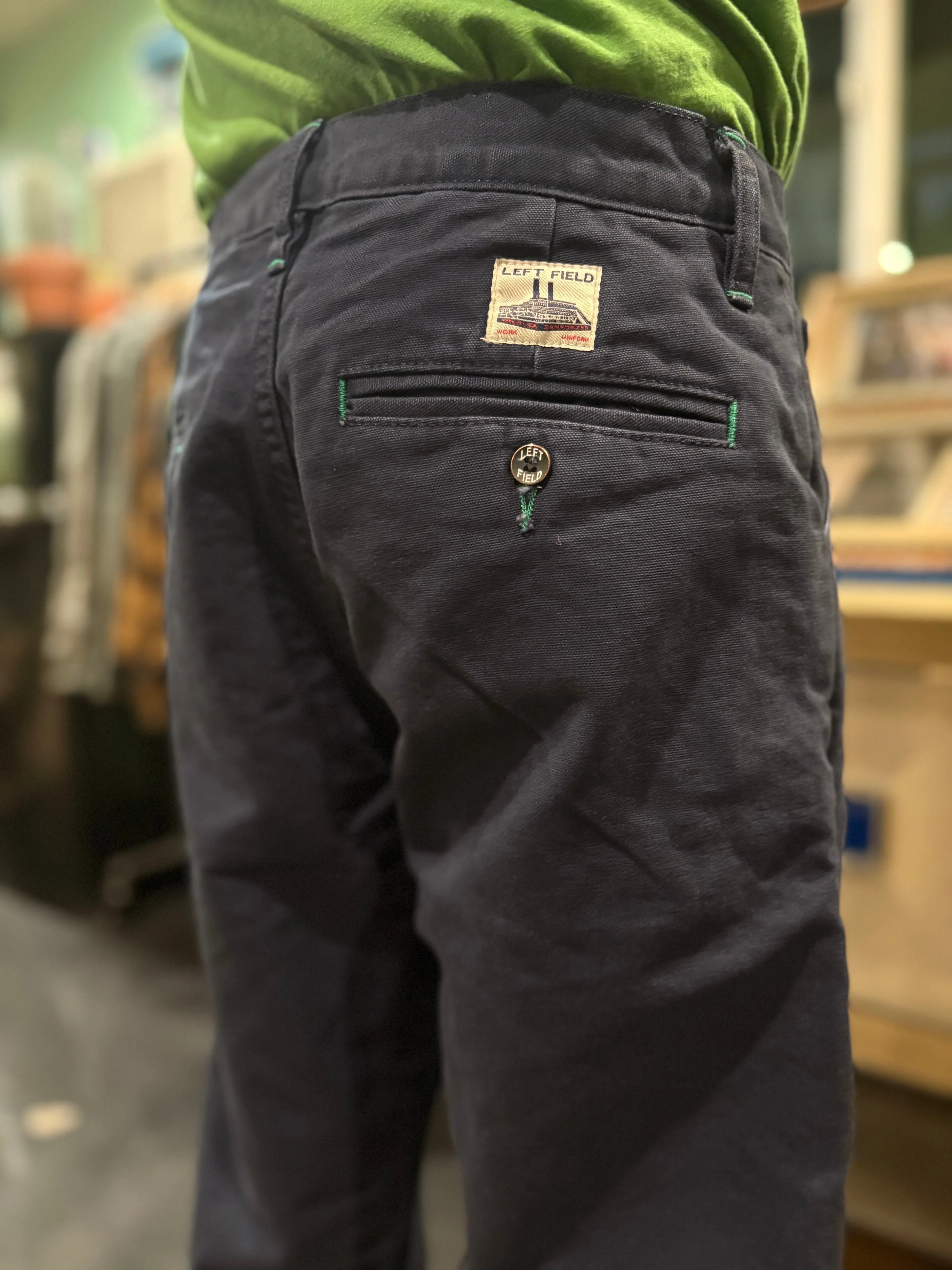 Vintage Wash Navy Duck Mt Vernon 13 oz Work Uniform Chino Wider Fit sold by Left Field product image thumbnail 2