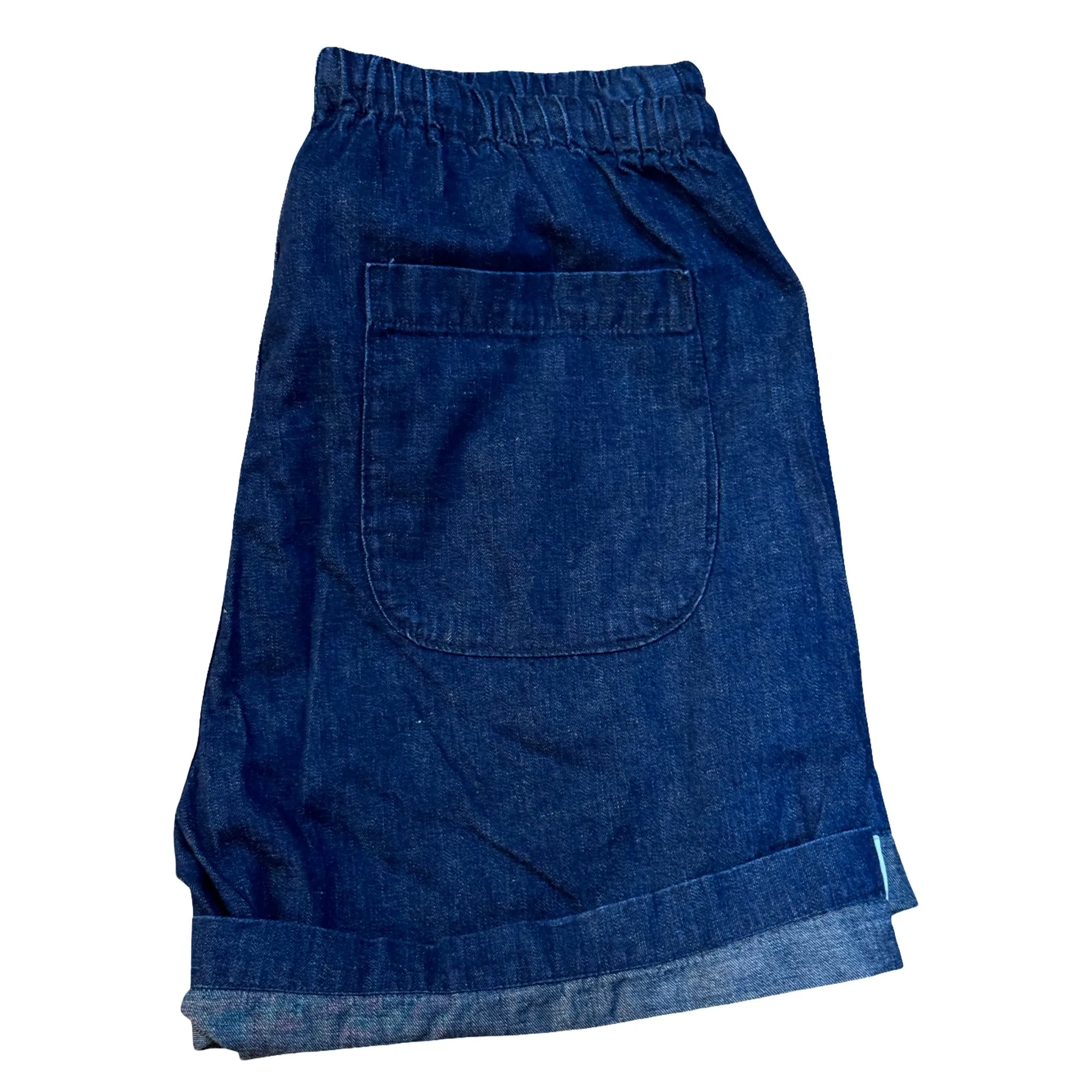 Nihon Menpu 8oz Cotten/ Linen Selvedge denim drawstring shorts sold by Left Field product image thumbnail 4
