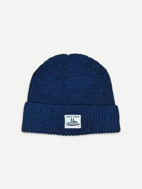 Donegal Navy Merino Wool Watch Cap sold by Left Field