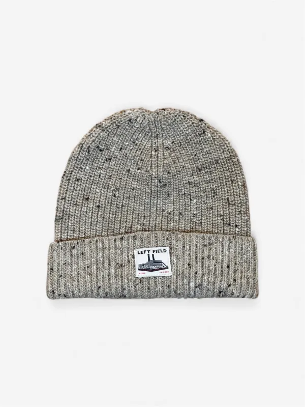 Donegal Oatmeal Merino Wool Watch Cap made by Left Field