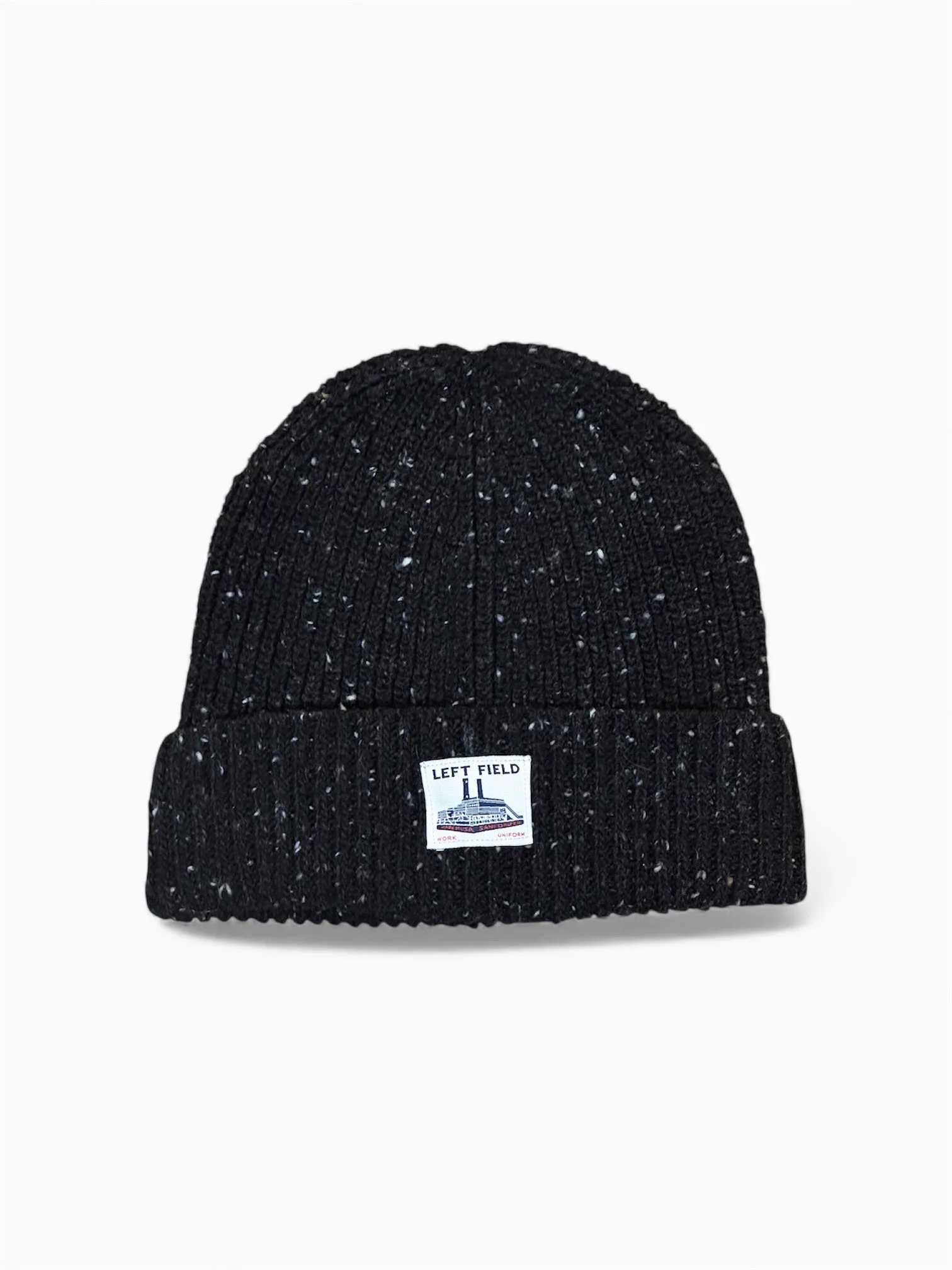 Donegal Black Merino Wool Watch Cap sold by Left Field