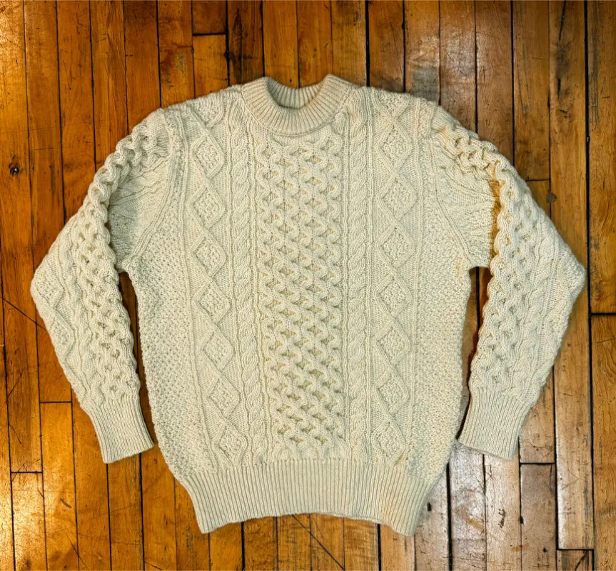 Steve McQueen Natural Galway Irish Wool Sweater sold by Left Field