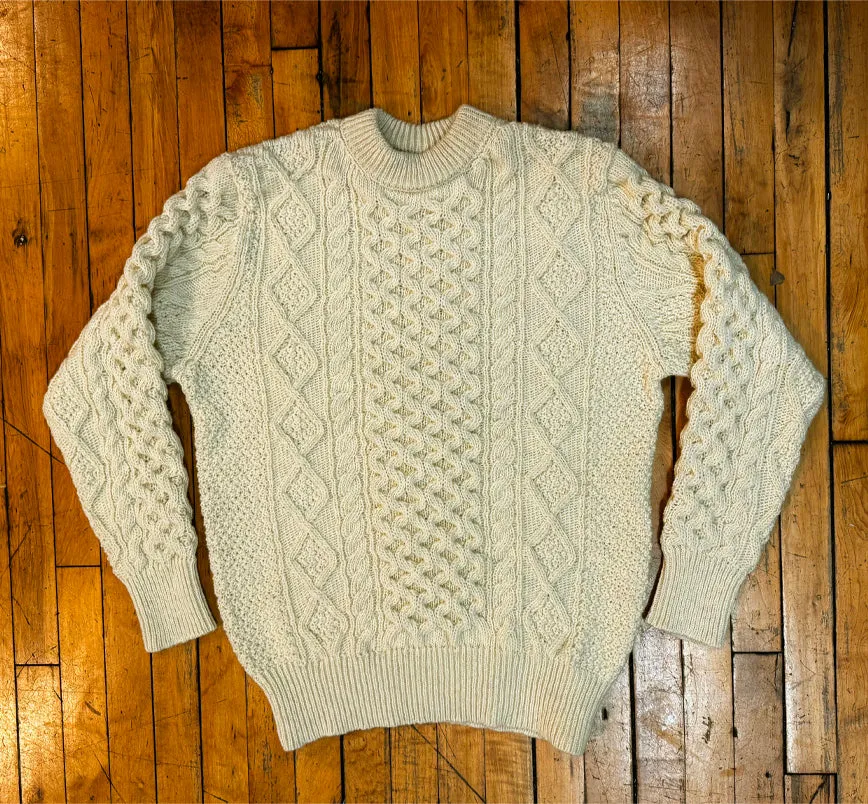 Steve McQueen Natural Galway Irish Wool Sweater sold by Left Field
