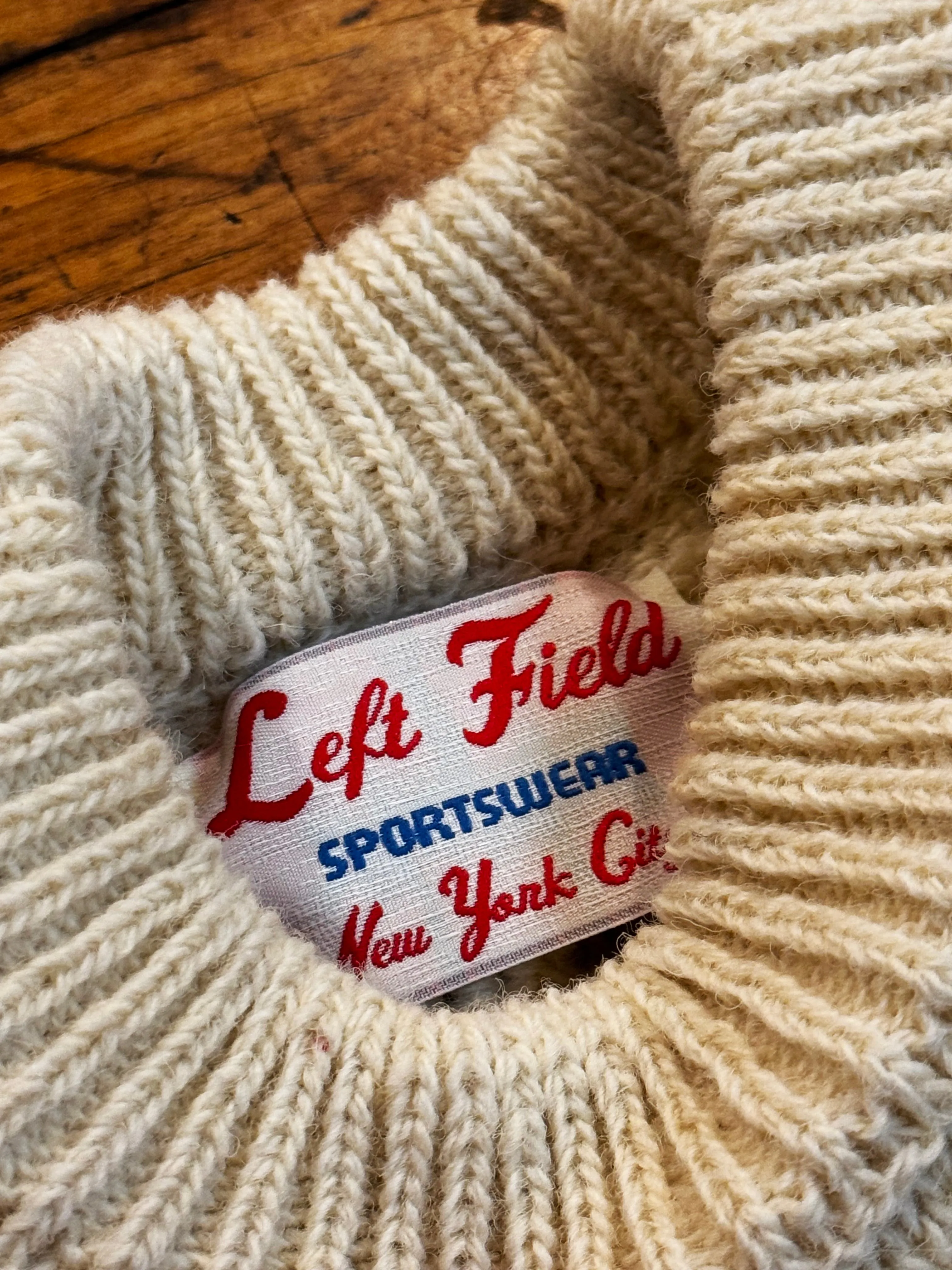 Steve McQueen Natural Galway Irish Wool Sweater sold by Left Field product image thumbnail 2