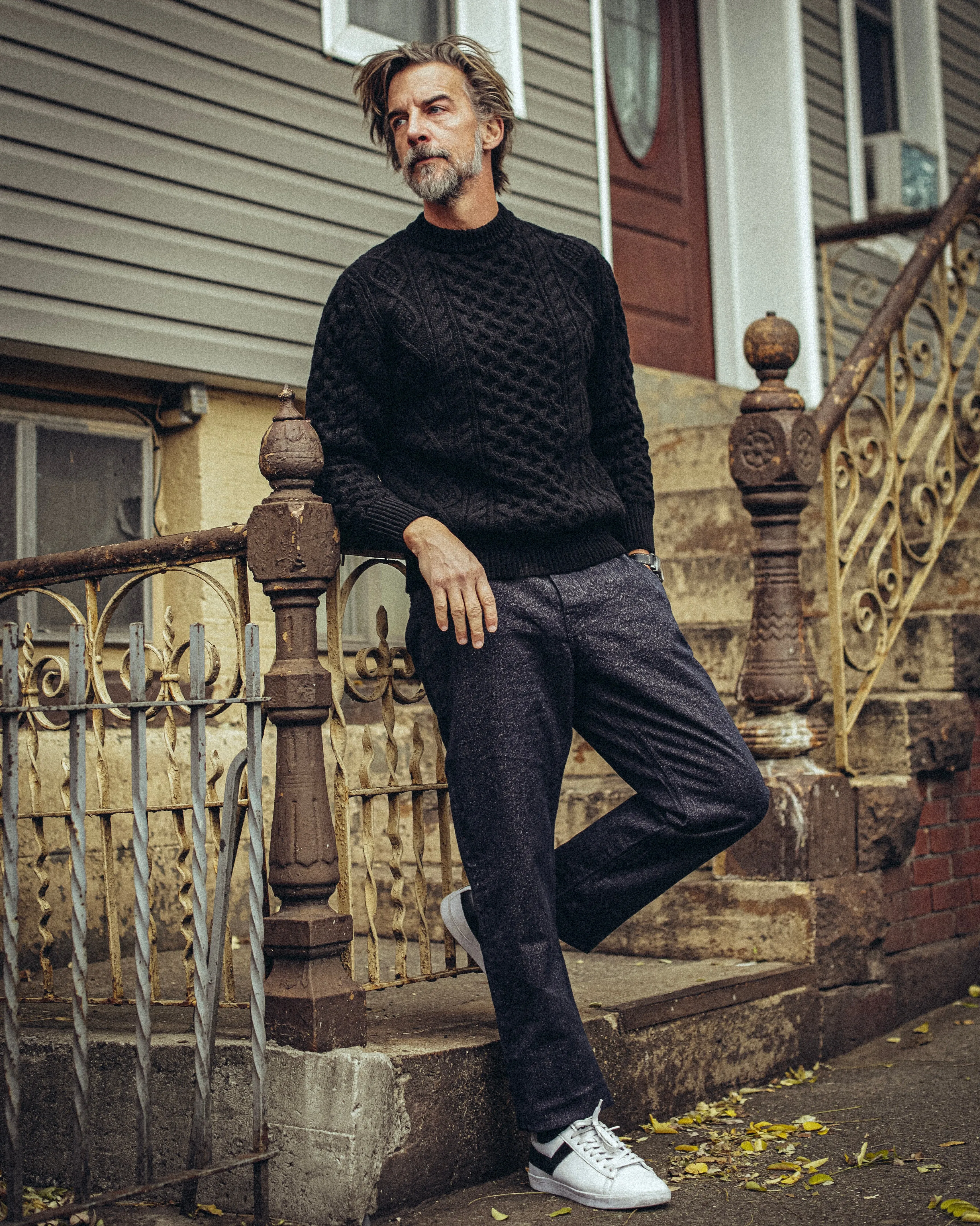 Steve McQueen Natural Galway Irish Wool Sweater sold by Left Field product image thumbnail 5