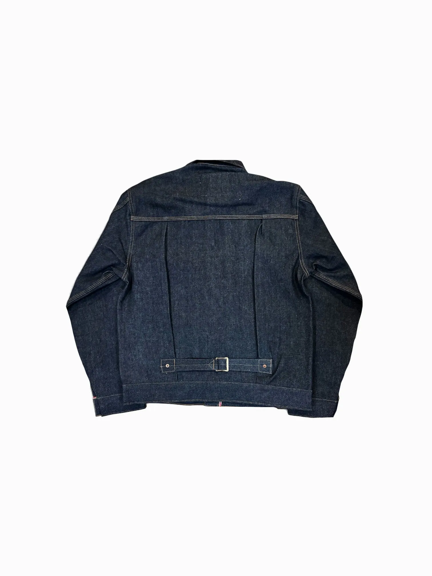 Vidalia Mills Deadstock 14oz Selvedge Indigo Muleskinner Buckle Back Denim Jacket sold by Left Field product image thumbnail 2